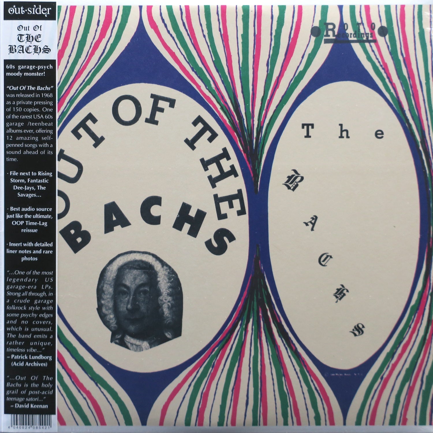 BACHS 'Out Of The Bachs' Vinyl LP Record - 1968 Garage Psych Rock Album - Perfect for Vintage Music Collectors & Retro Listening Parties