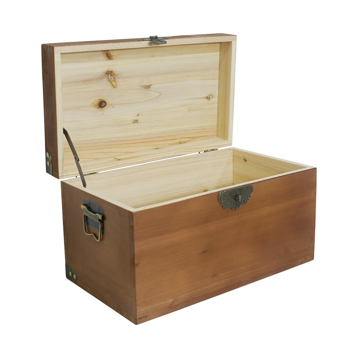 Solid Wood Storage Box for Jewelry & Crafts with Lid - Home Decor Organizer
