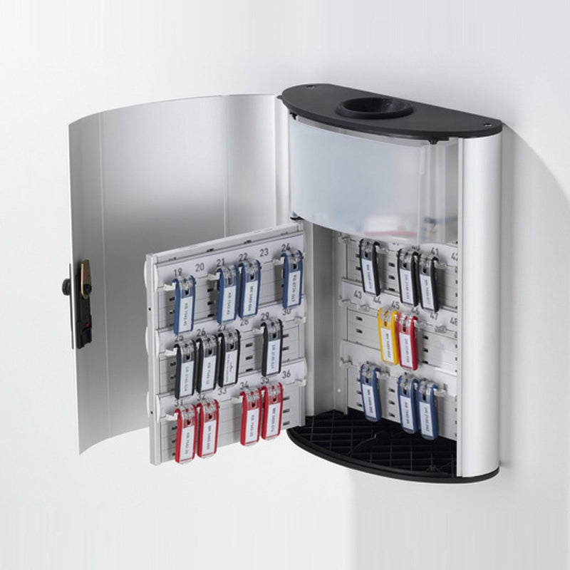 54-Key Deluxe Key Vault with Combination Lock & Drop Slot - Secure Key Storage Solution for Home, Office & Hotel Key Management