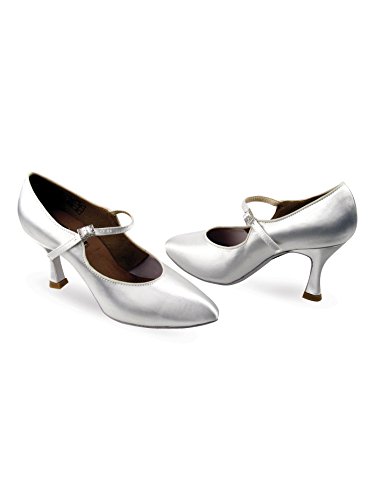 Ladies Flared Heel Ballroom Dance Shoes CD5100M - Standard & Smooth Competitive Dancer Shoes for Latin, Tango, Waltz