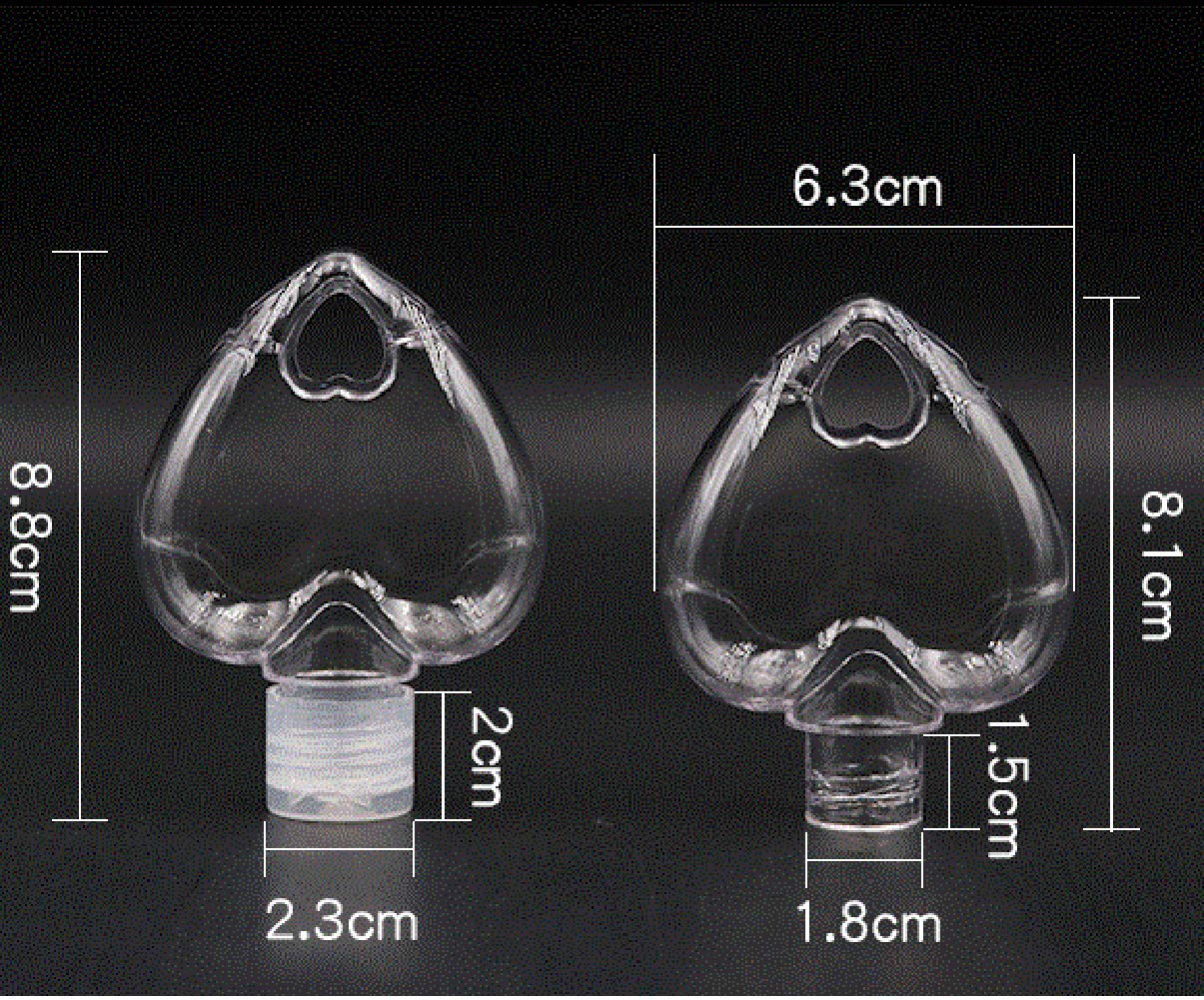 4pcs Heart-Shaped Keychain Refillable Travel Bottles - 50ml/2oz Leakproof Plastic Hand Sanitizer Containers for Hand Soap, Body Wash & Shampoo (Random Colors) - Perfect for Gym, Travel & Everyday Carry