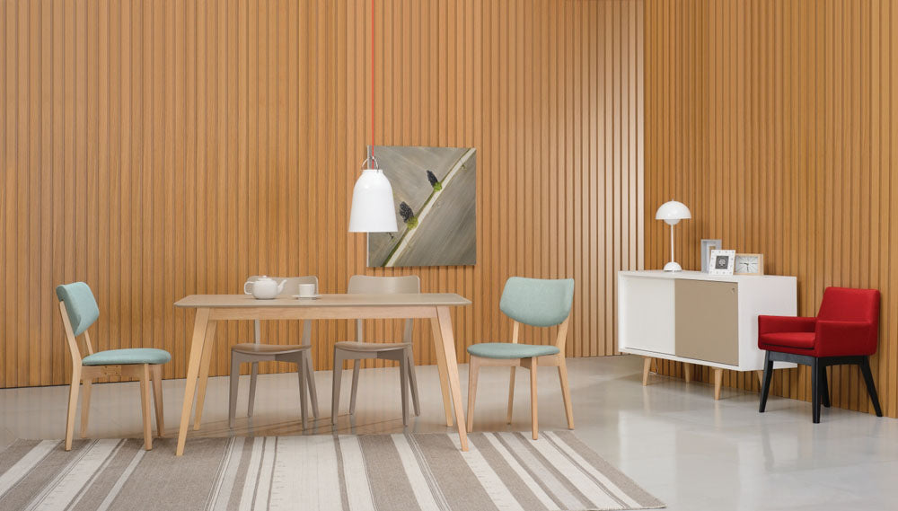 GABBY Modern Dining Chair in Taupe Grey - Comfortable & Stylish for Kitchen, Dining Room, or Office - Perfect for Small Spaces & Home Decor