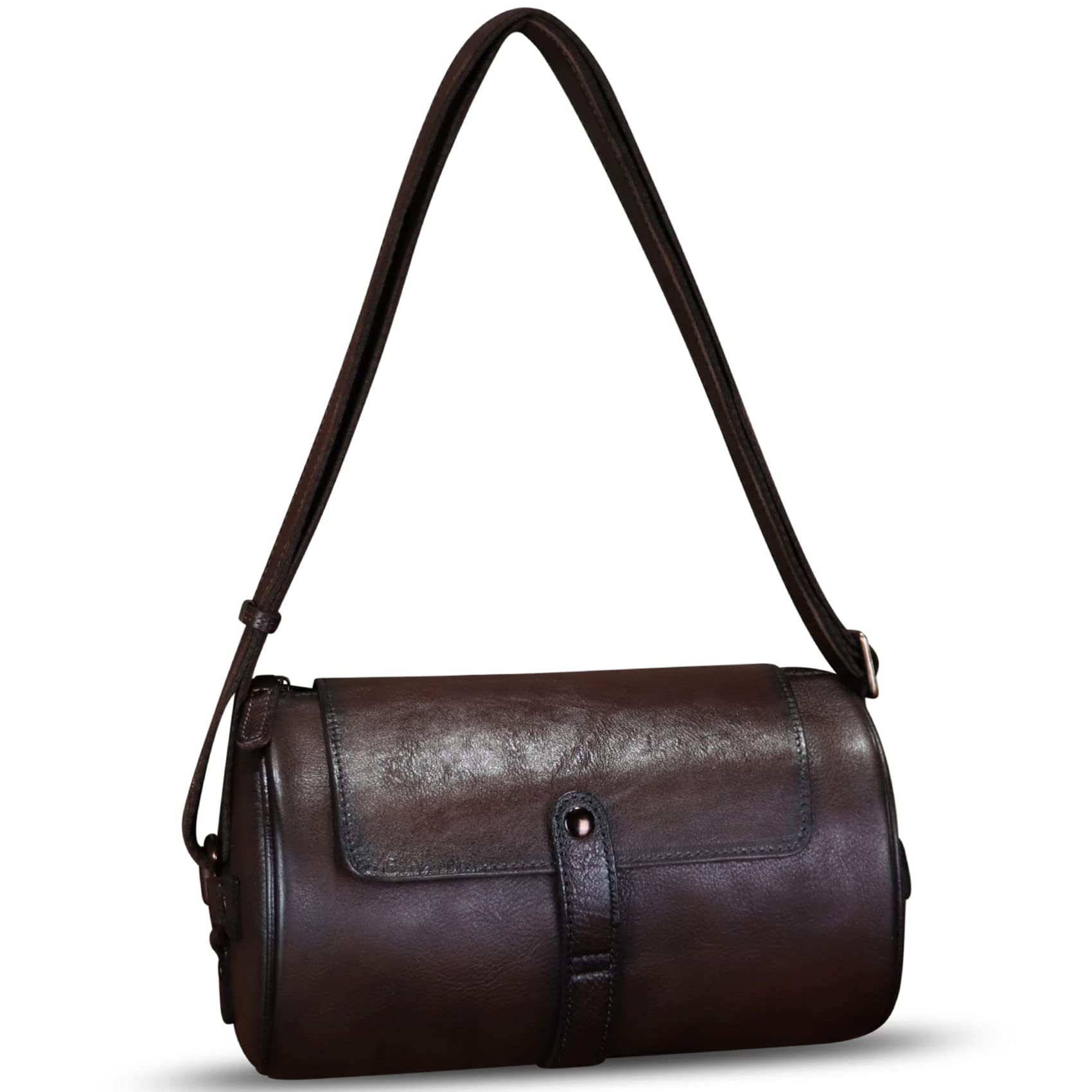 Genuine Leather Crossbody Bag - Vintage Handmade Shoulder Purse for Women, Retro Satchel Travel Daypack Sling Bag - Perfect for Work, Shopping & Travel Accessories