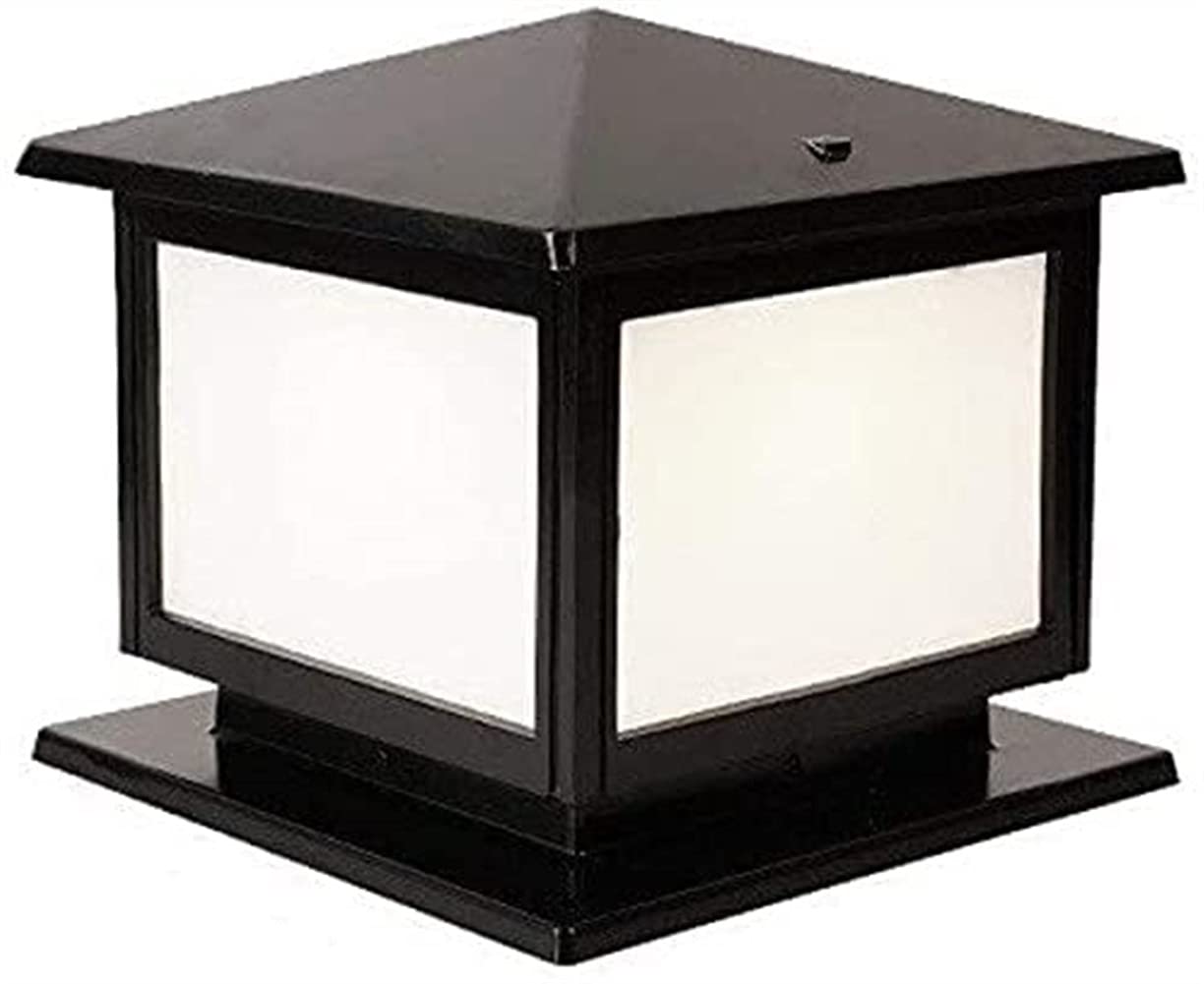European Style Aluminum Glass Post Light - Waterproof Outdoor Column Lamp for Garden, Pathway, Patio & Villa | Modern Landscape Lighting for Elegant Exterior Decor