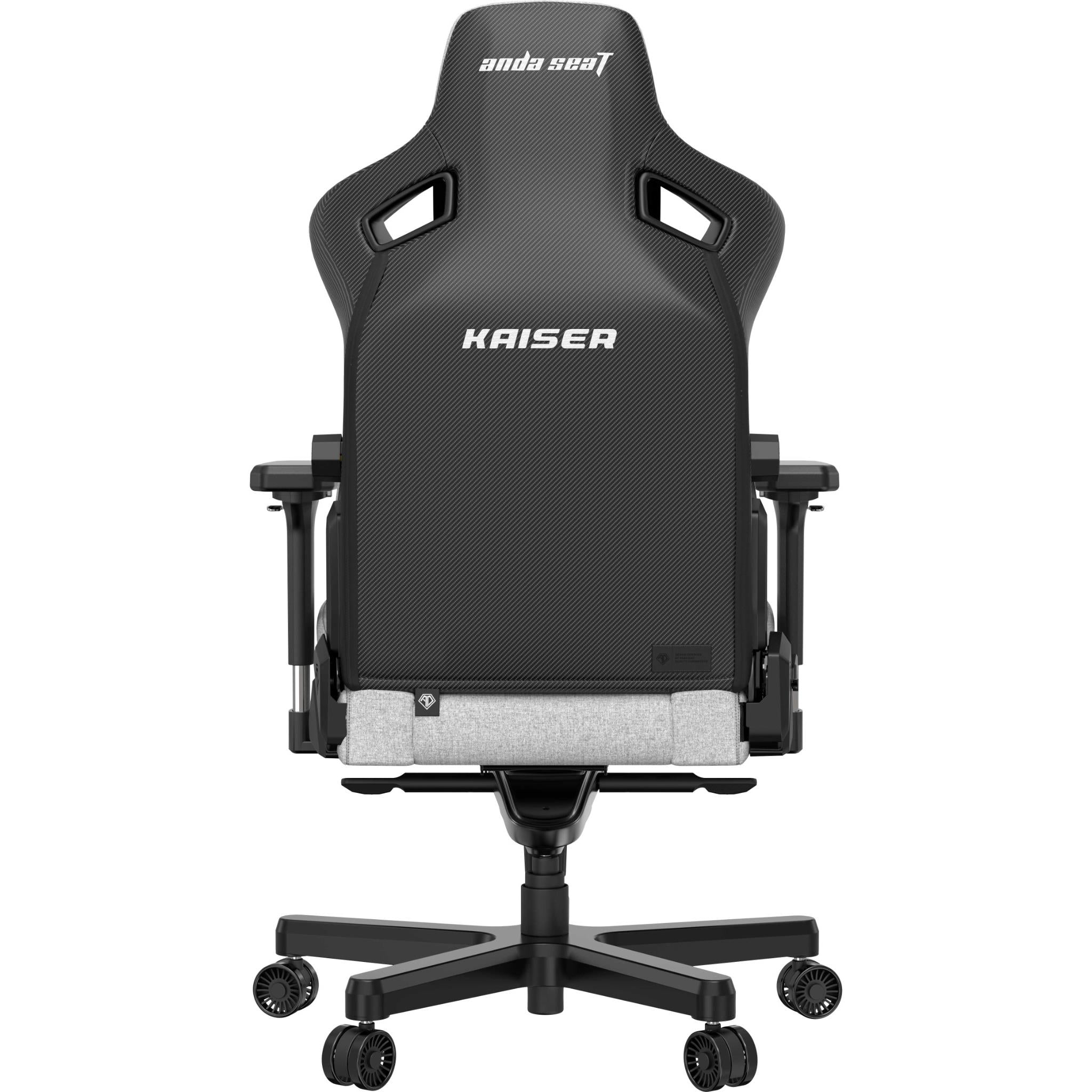 Anda Seat Kaiser 3 Series XL Premium Ergonomic Gaming Chair - Grey Fabric for PC, Console & Office Use - Comfortable Computer Chair for Long Gaming Sessions & Work