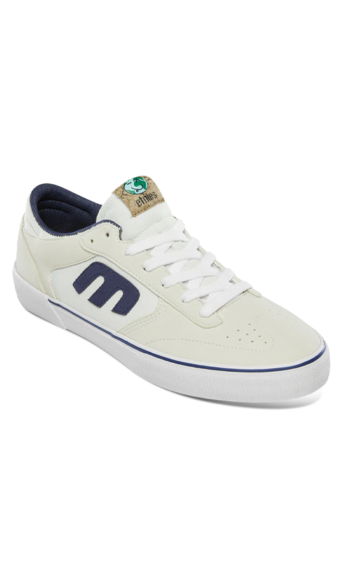 Etnies Windrow Vulc x Earth Day Men's Skateboarding Shoes - White & Blue | Eco-Friendly Sneakers for Casual Wear & Street Style
