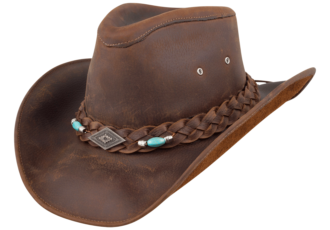 Bullhide Royston Genuine Leather Cowboy Hat - Premium Brown Western Style for Men | Perfect for Rodeo, Ranch Work & Country Fashion