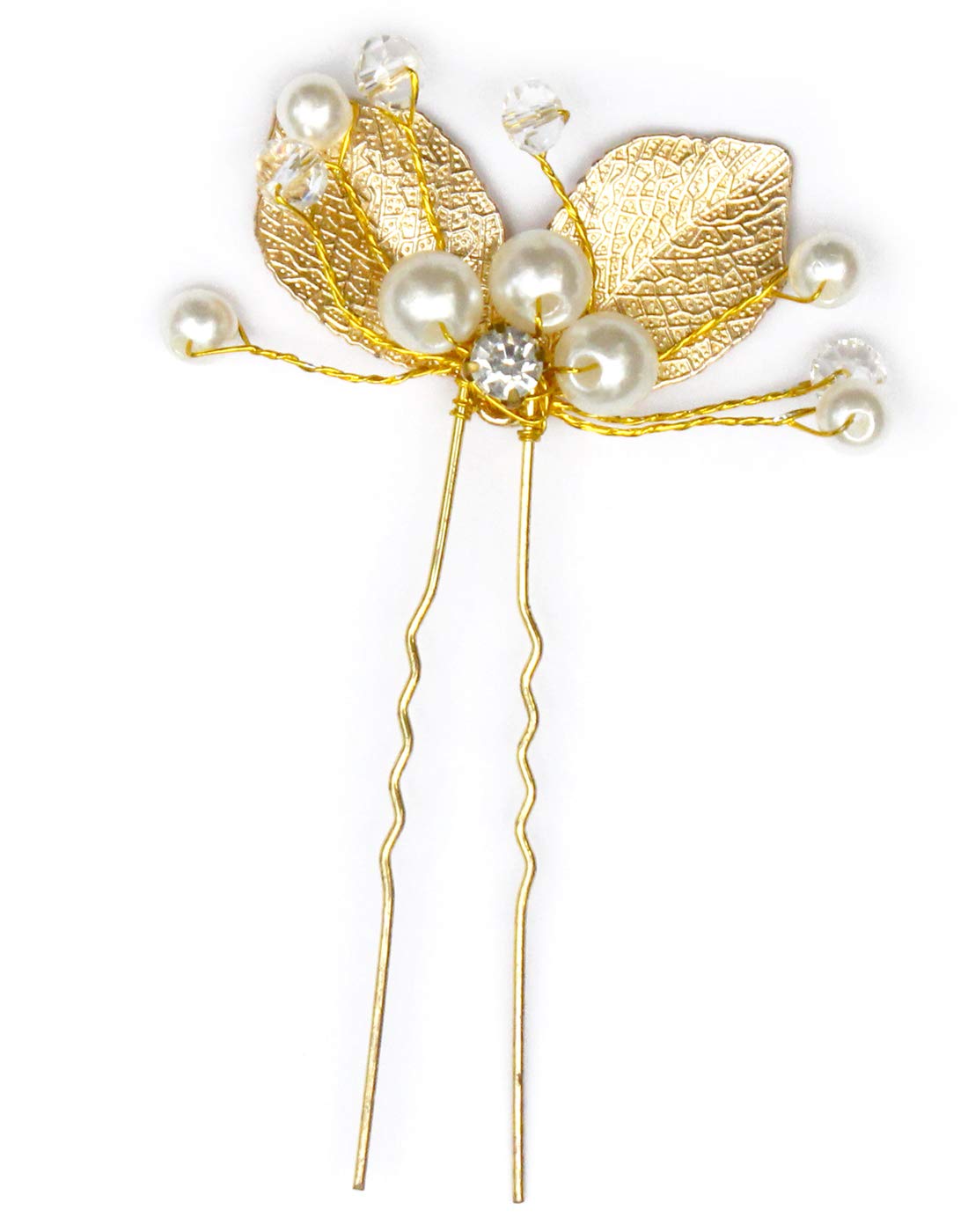DesiButik Elegant Bridal Hair Pins for Women & Girls - Perfect for Weddings, Prom & Special Occasions