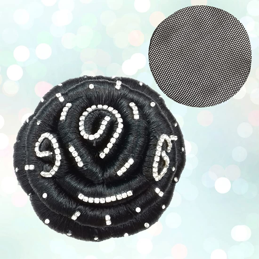 Premium Hair Bun & Juda Net - Jasmina Super Deluxe Hair Accessories for Women | Perfect for Bridal, Party & Special Occasion Hairstyles
