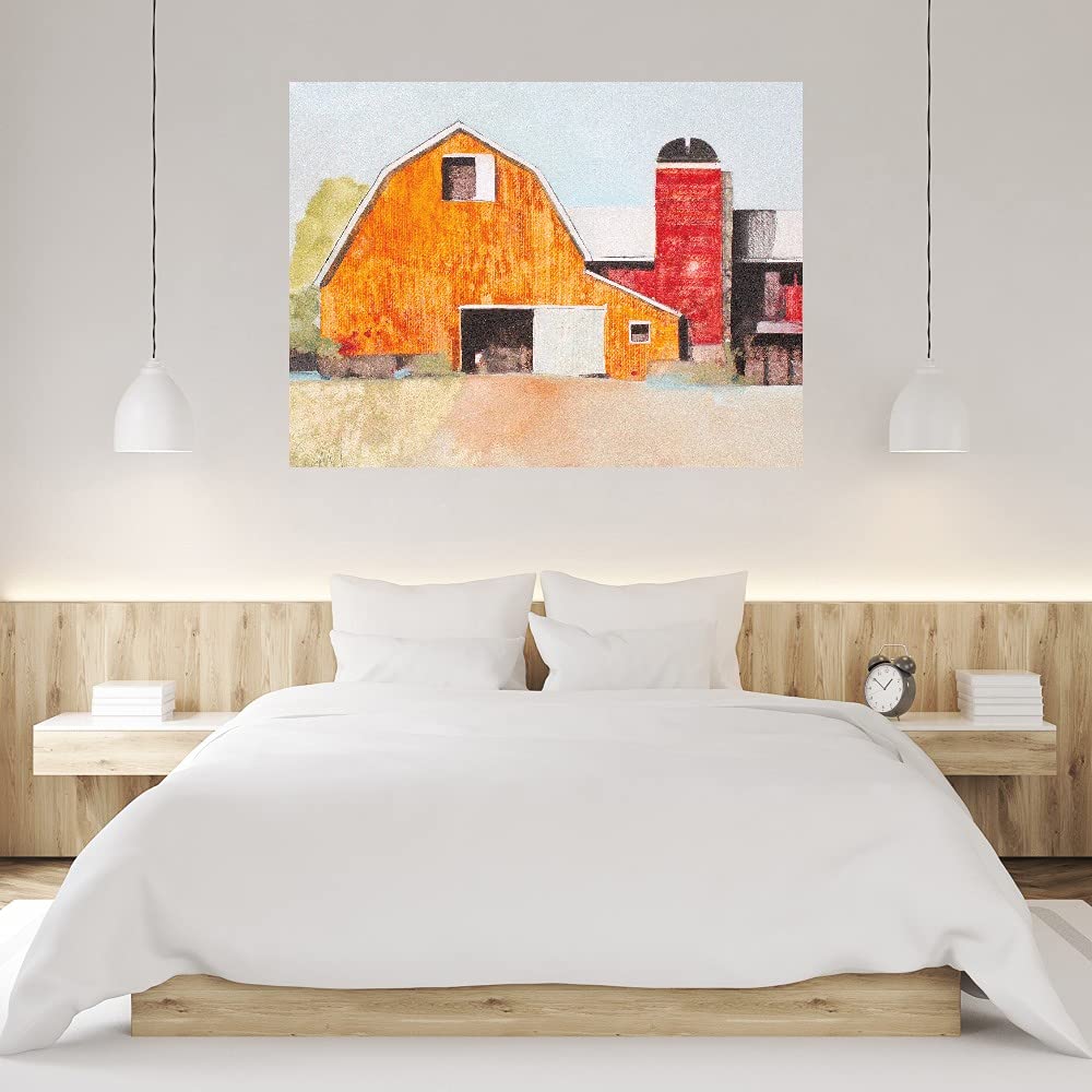 Anthony Grant Fine Art Canvas - Barn No.3 Wall Decor Painting for Living Room, Bedroom, Office | 43x32 Inch Ready-to-Hang Canvas Art | Perfect for Farmhouse, Rustic & Modern Home Decor