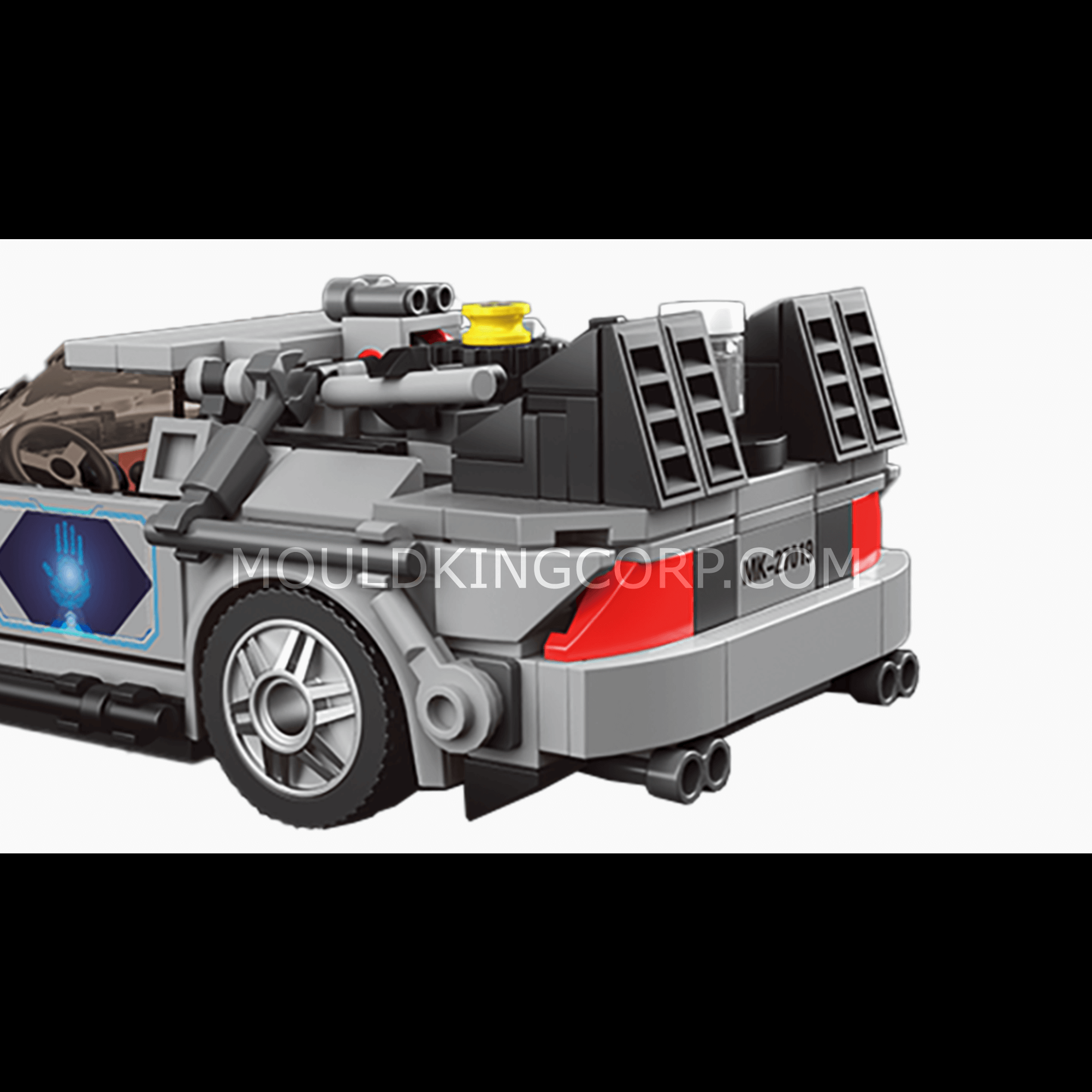 Mould King 27019 DeLorean Time Machine Building Blocks Set - 392 PCS DIY Model Car Kit for Adults & Kids | Perfect for Back to The Future Fans, STEM Learning & Collectible Display