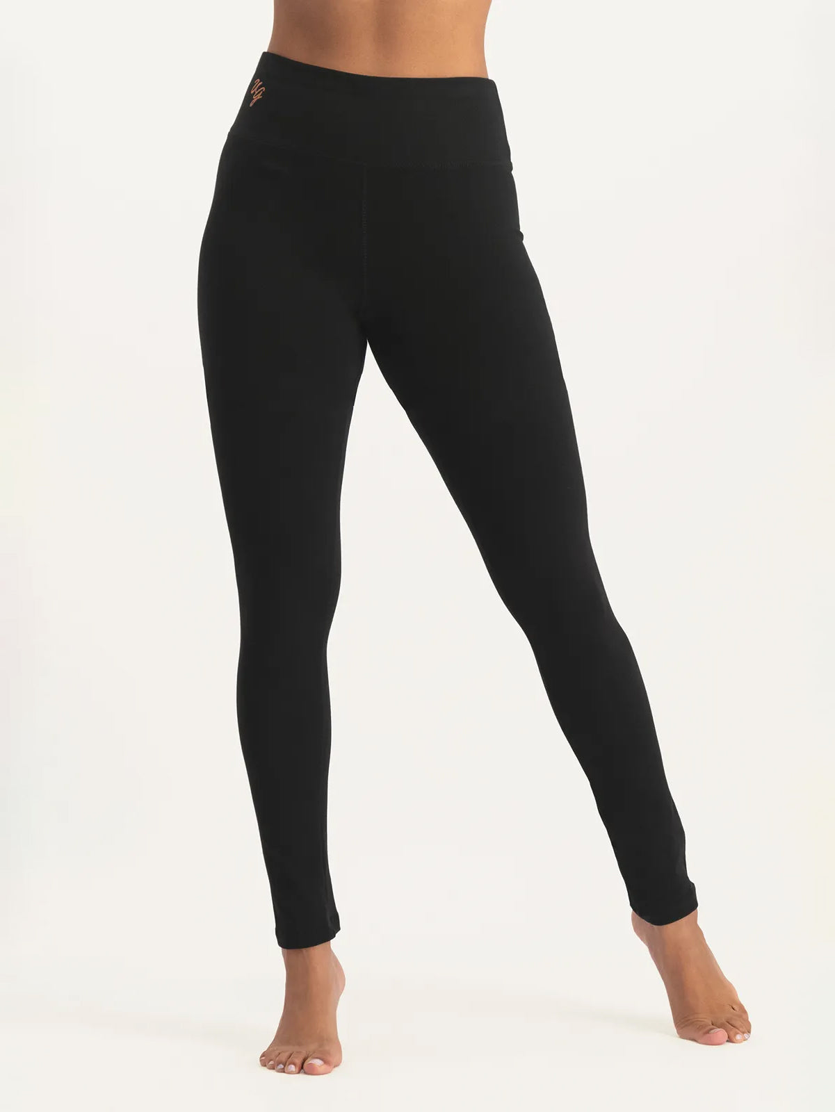 Urban Goddess Bhaktified Yoga Leggings - Onyx Black | High-Waisted Workout Pants for Women | Perfect for Yoga, Gym & Lounge Wear