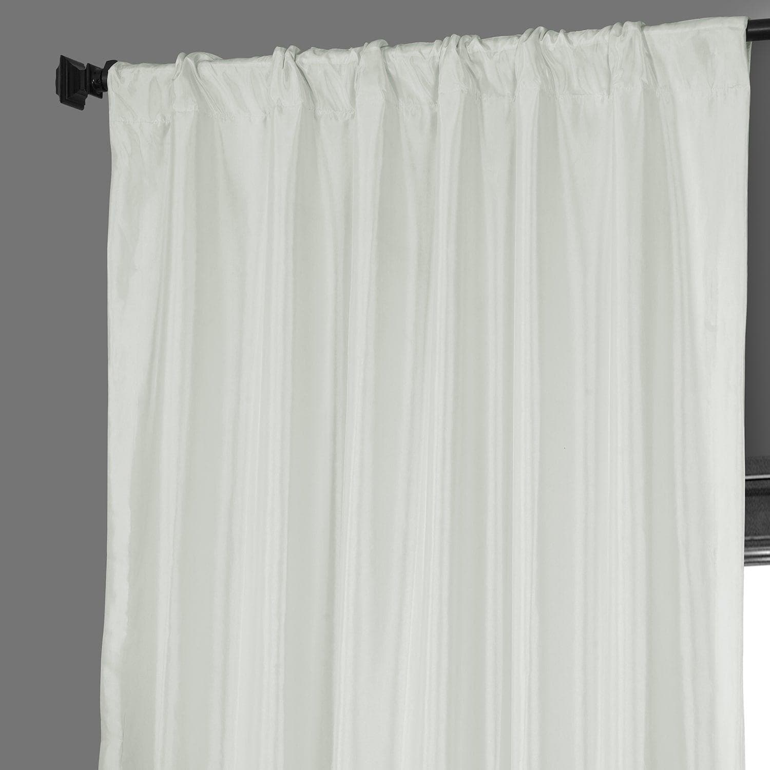 Blackout Curtains for Bedroom - Eggshell Faux Silk Taffeta Window Drapes, Thermal Insulated Room Darkening Curtain Panels for Living Room & Nursery (54x84 Inches)
