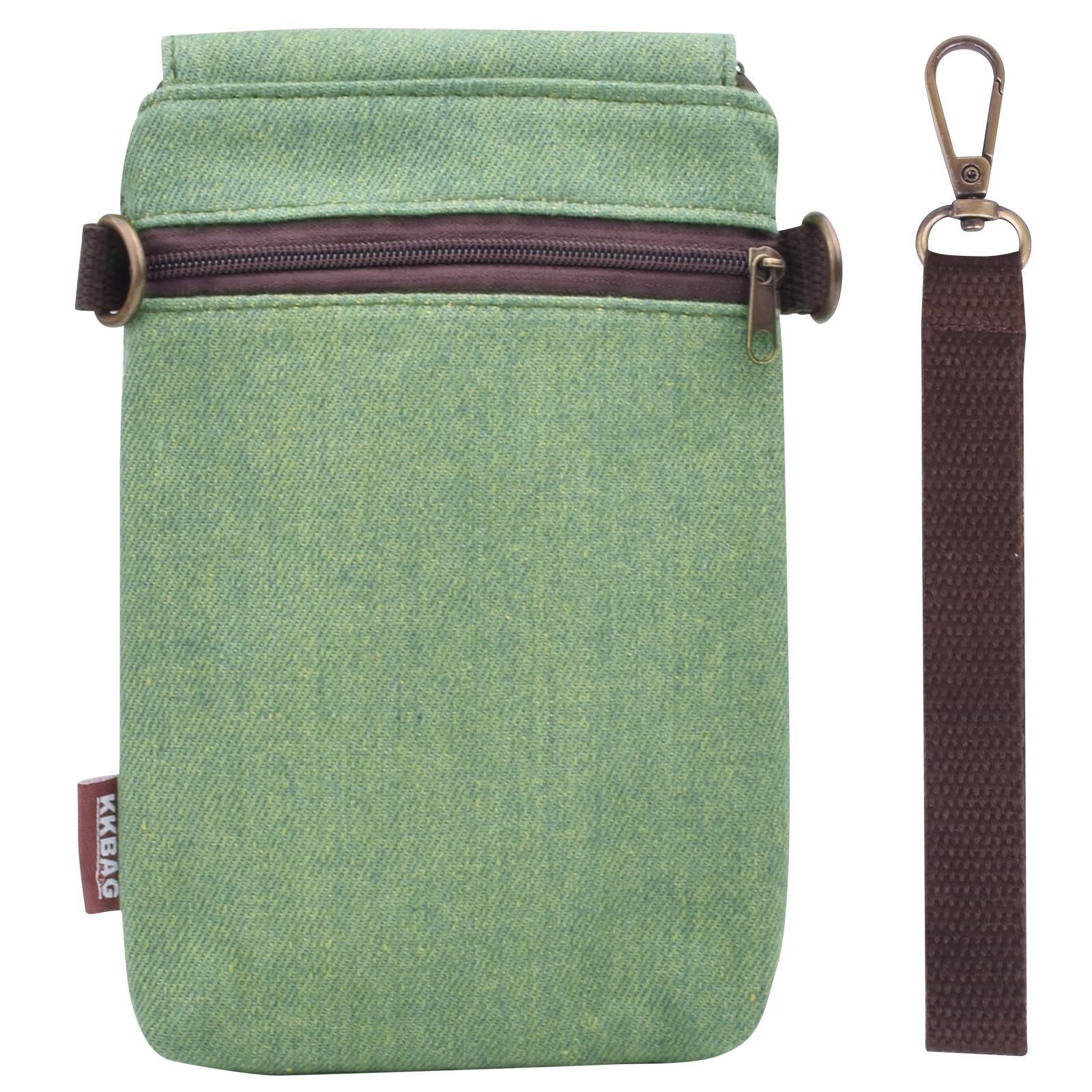 WITERY Small Canvas Crossbody Phone Purse Wallet - Handmade Adjustable Shoulder Strap Cute Cell Phone Bag for Women | Perfect for Travel, Shopping & Everyday Use