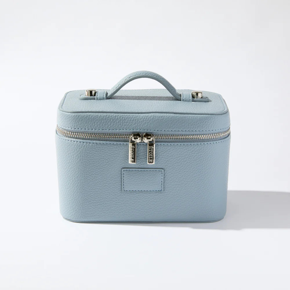 Portable Mini Vanity Case with Mirror - Compact Travel Makeup Organizer for Women | Perfect for Home, Travel, and On-the-Go Touch Ups