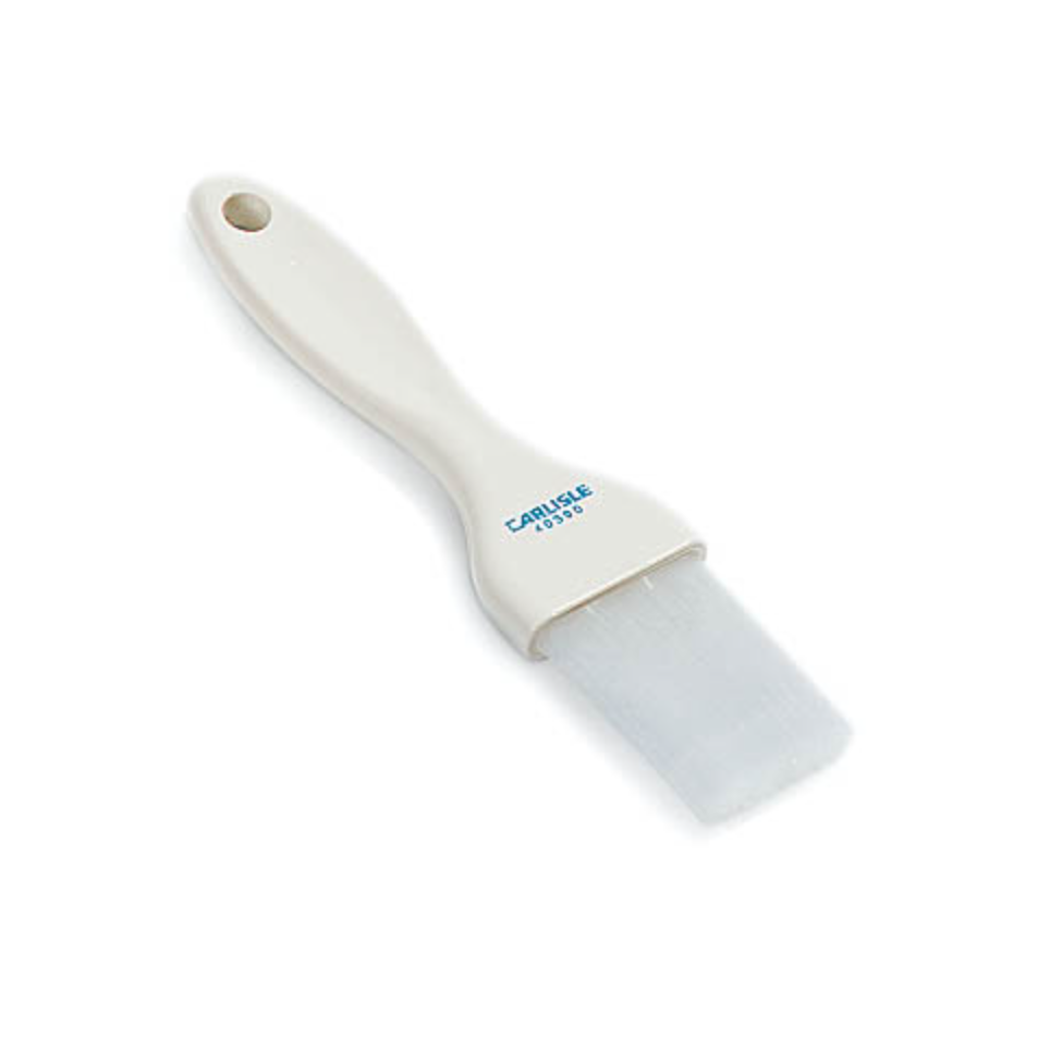 Carlisle 4039002 Galaxy 7 Flat Pastry Brush - White Bristle Baking Brush for Cakes, Pies & Pastries - Perfect for Glazing, Buttering & Oil Application in Professional Kitchens & Home Baking