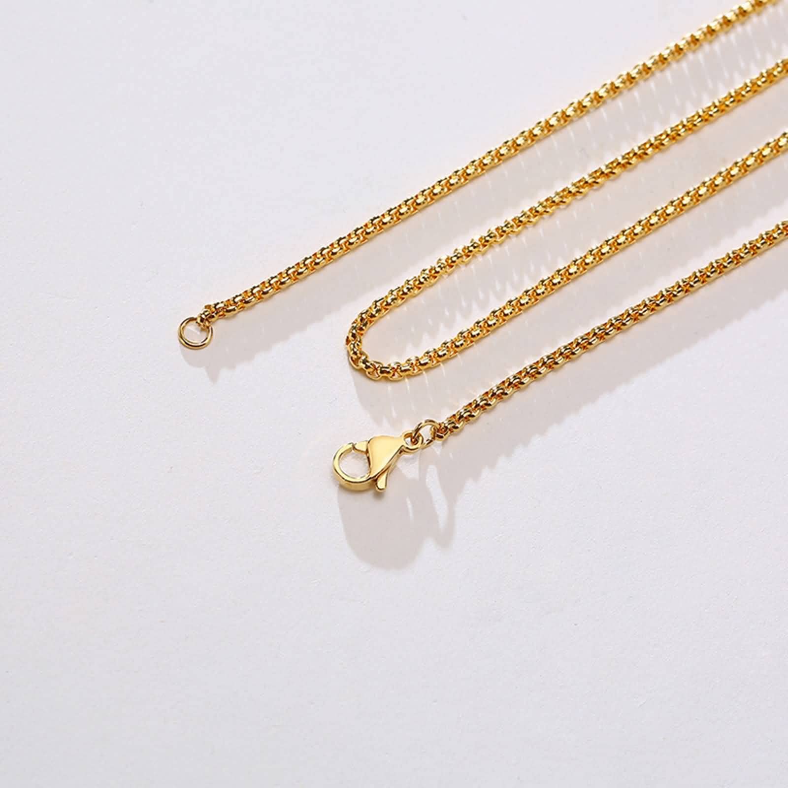 Stylish Titanium Belcher Chain Necklace for Men & Women - Durable Unisex Jewelry for Everyday Wear, Gifts & Special Occasions