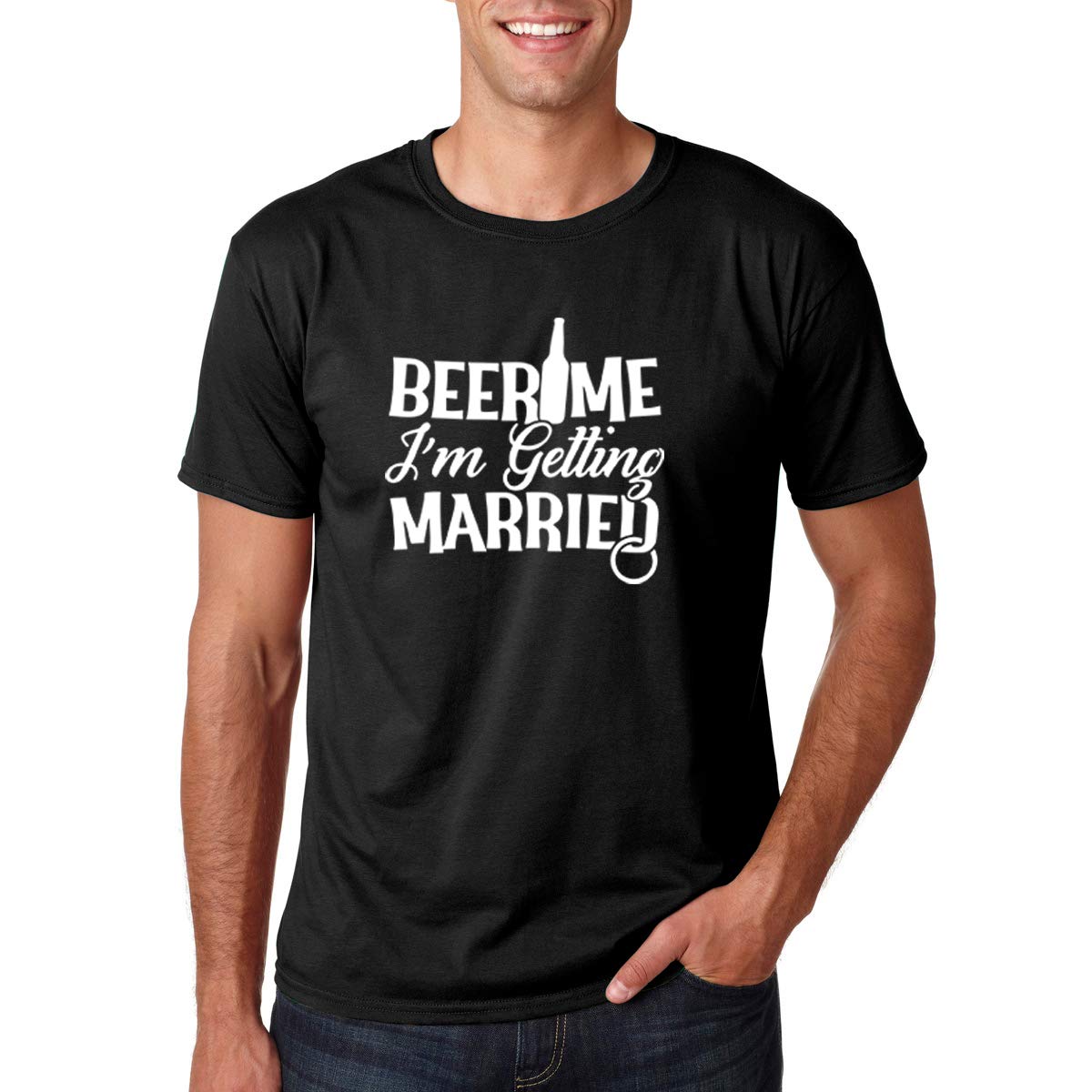 Funny 'Beer Me, I'm Getting Married' Groomsmen T-Shirt for Bachelor Party | CBTwear Men's Humor Drinking Tee - Perfect for Stag Nights & Wedding Celebrations