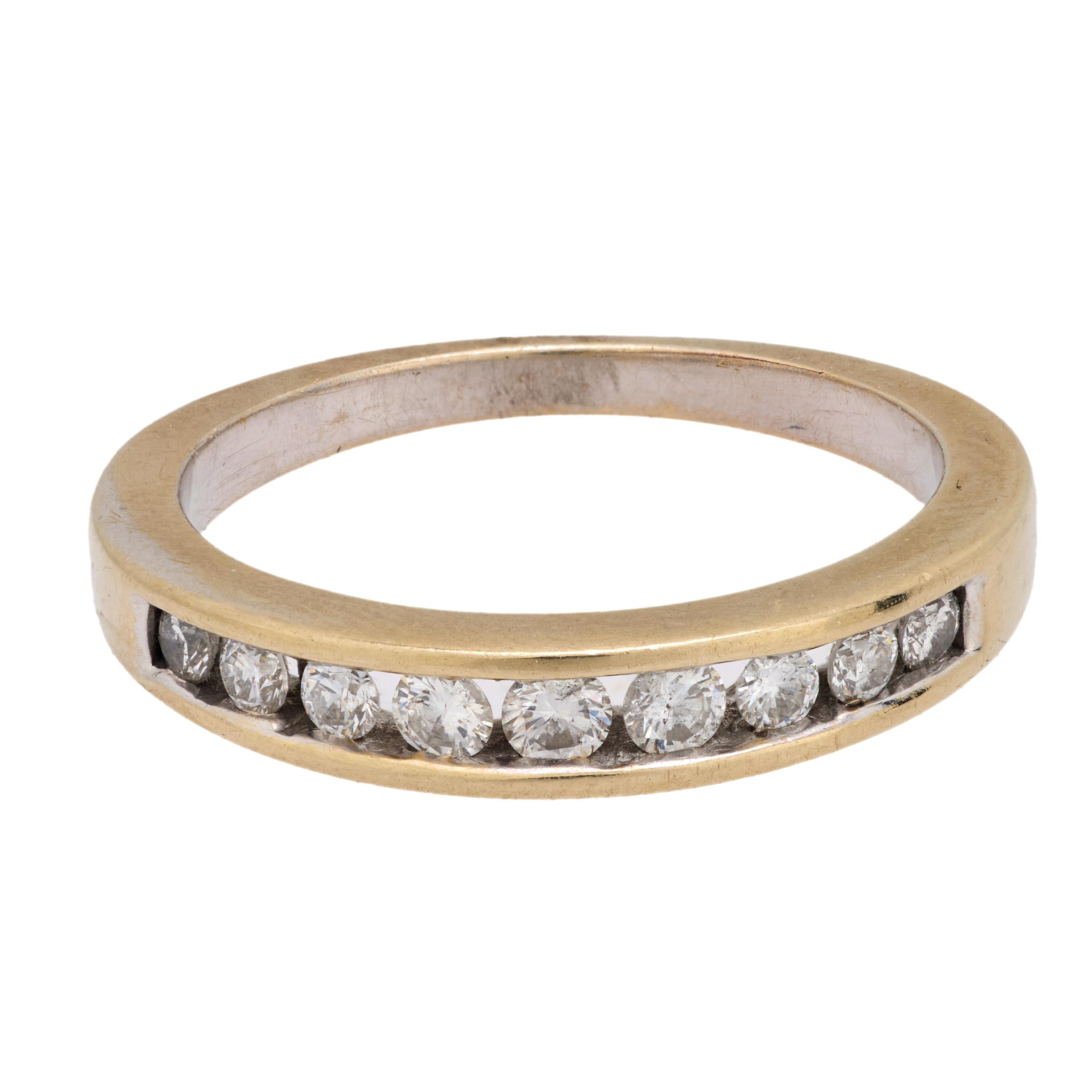 Vintage Mid Century Diamond 18K White Gold Eternity Ring for Women - Perfect for Anniversaries, Weddings & Special Occasions