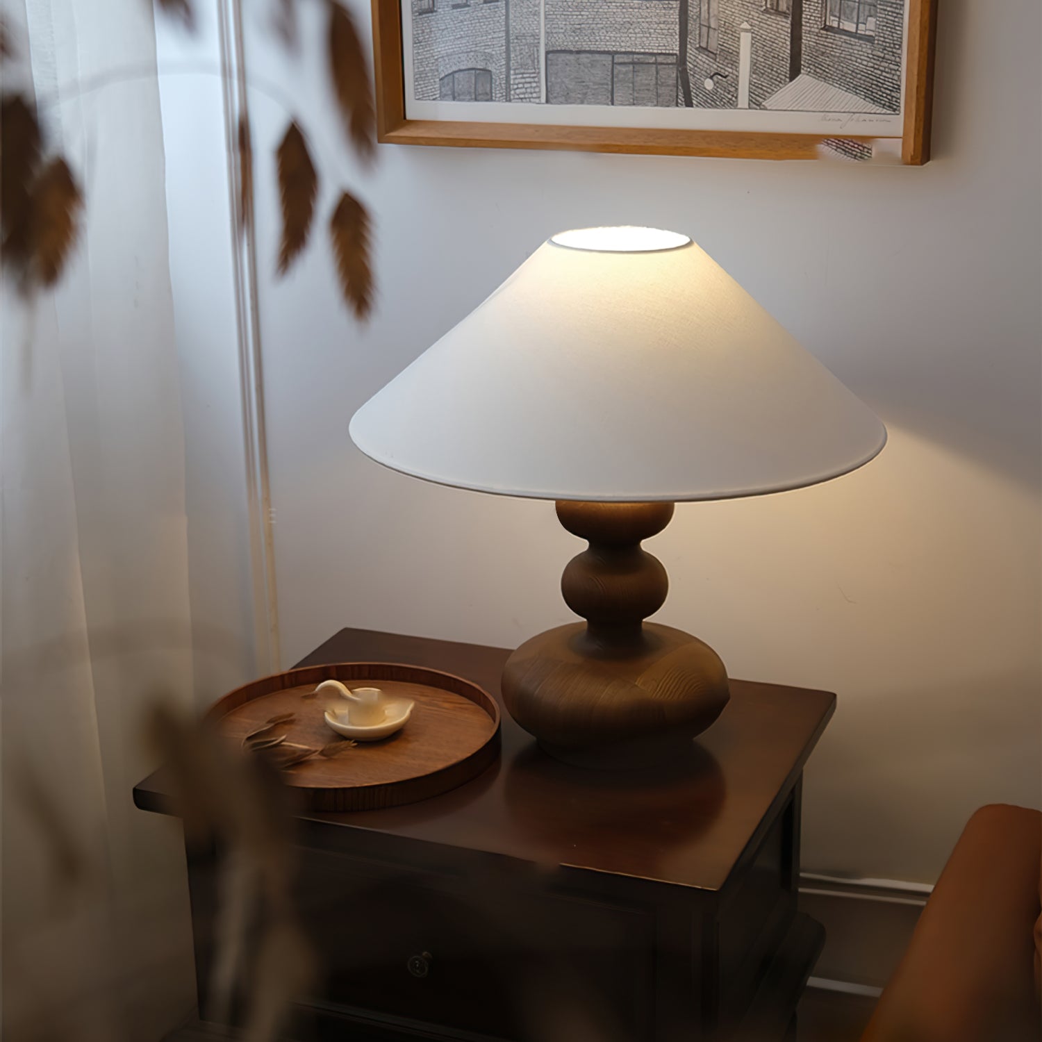 Creative Gourd Table Lamp - Handmade Natural Decorative Lighting for Living Room, Bedroom & Office - Perfect for Cozy Home Decor & Ambient Lighting