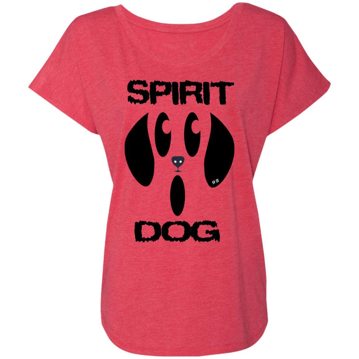 Spirit Dog Halloween Costume for Women - Stylish Triblend Dolman Sleeve Shirt | WineyBitches.Co | Perfect for Halloween Parties, Cosplay & Themed Events