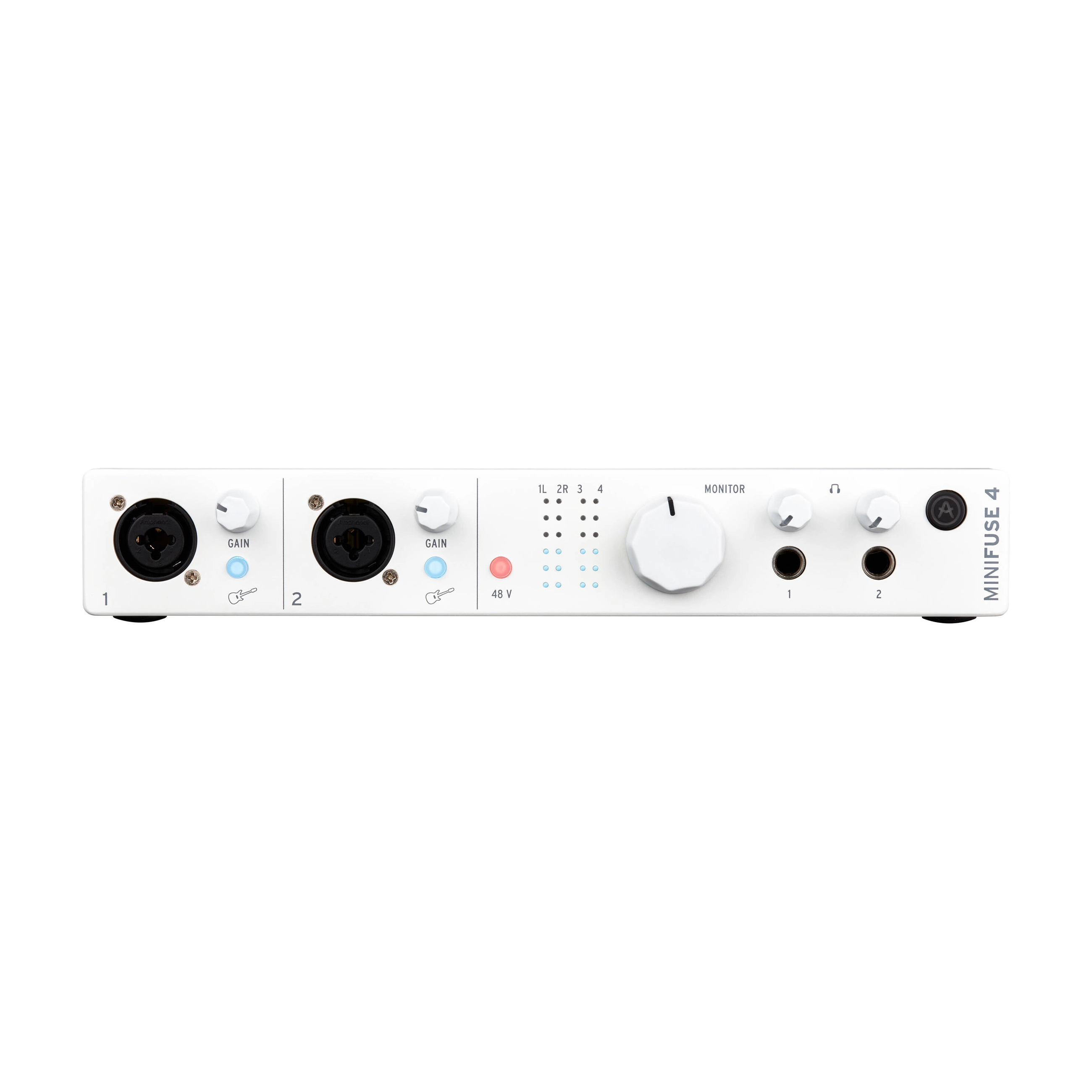 Arturia MiniFuse 4 USB-C Audio Interface - Professional 4-Channel Recording Studio Equipment for Music Production, Podcasting & Home Studio (White) | Perfect for Musicians, Producers & Content Creators
