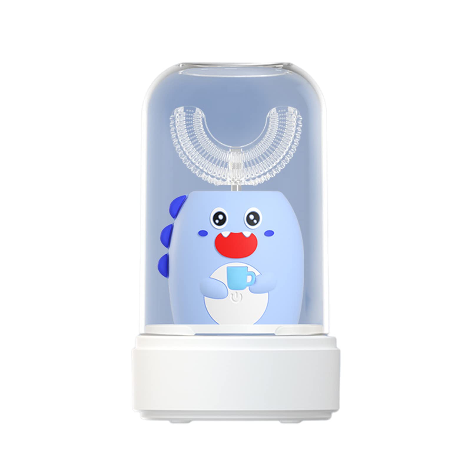 SHAOO Kids Electric Toothbrush - U-Shaped Ultrasonic Toothbrush with 3 Speed Levels, 360° Cleaning & IPX7 Waterproof - Soft Silicone Bristles for Gentle Teeth Cleaning - Perfect for Toddlers & Children's Daily Oral Care