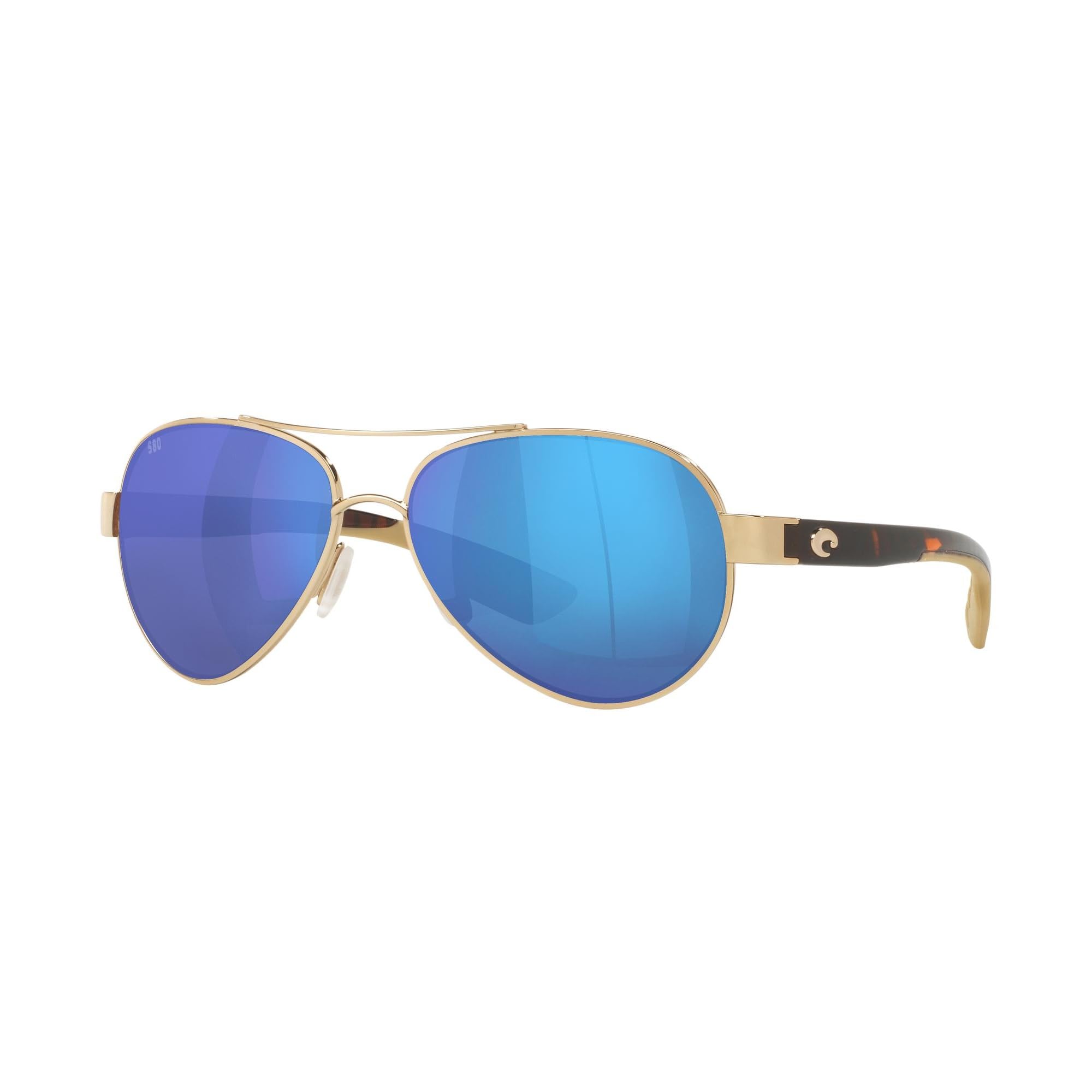 Costa Del Mar Women's Polarized Aviator Sunglasses - Loreto Designer Sunglasses with 100% UV Protection, Size 56, 580G - Perfect for Driving, Beach & Outdoor Activities