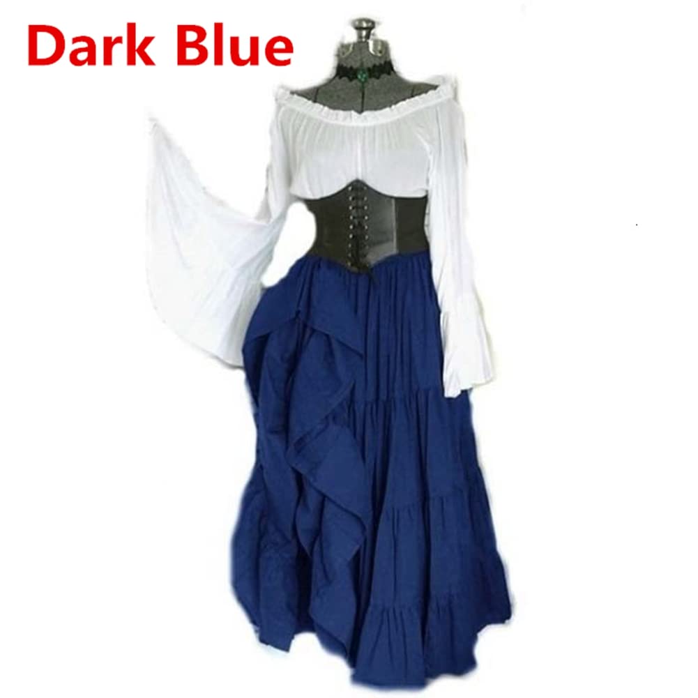 Victorian Gothic Queen Masquerade Evening Dress - Medieval Renaissance Elf Princess Cosplay Costume for Halloween, LARP, Themed Parties & Fantasy Events