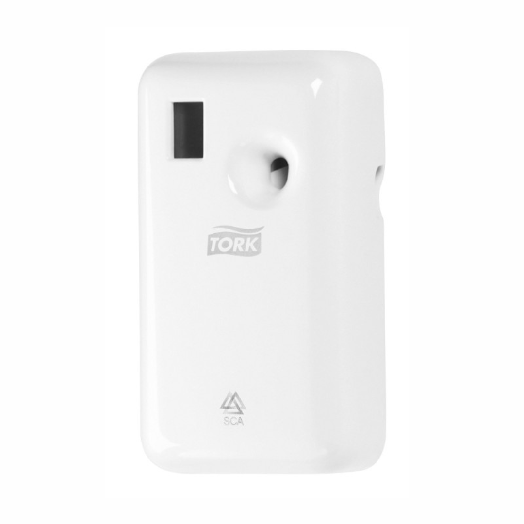 Tork 562000 White Air Freshener Spray Dispenser A1 - Automatic Scent Release for Offices, Restrooms & Commercial Spaces