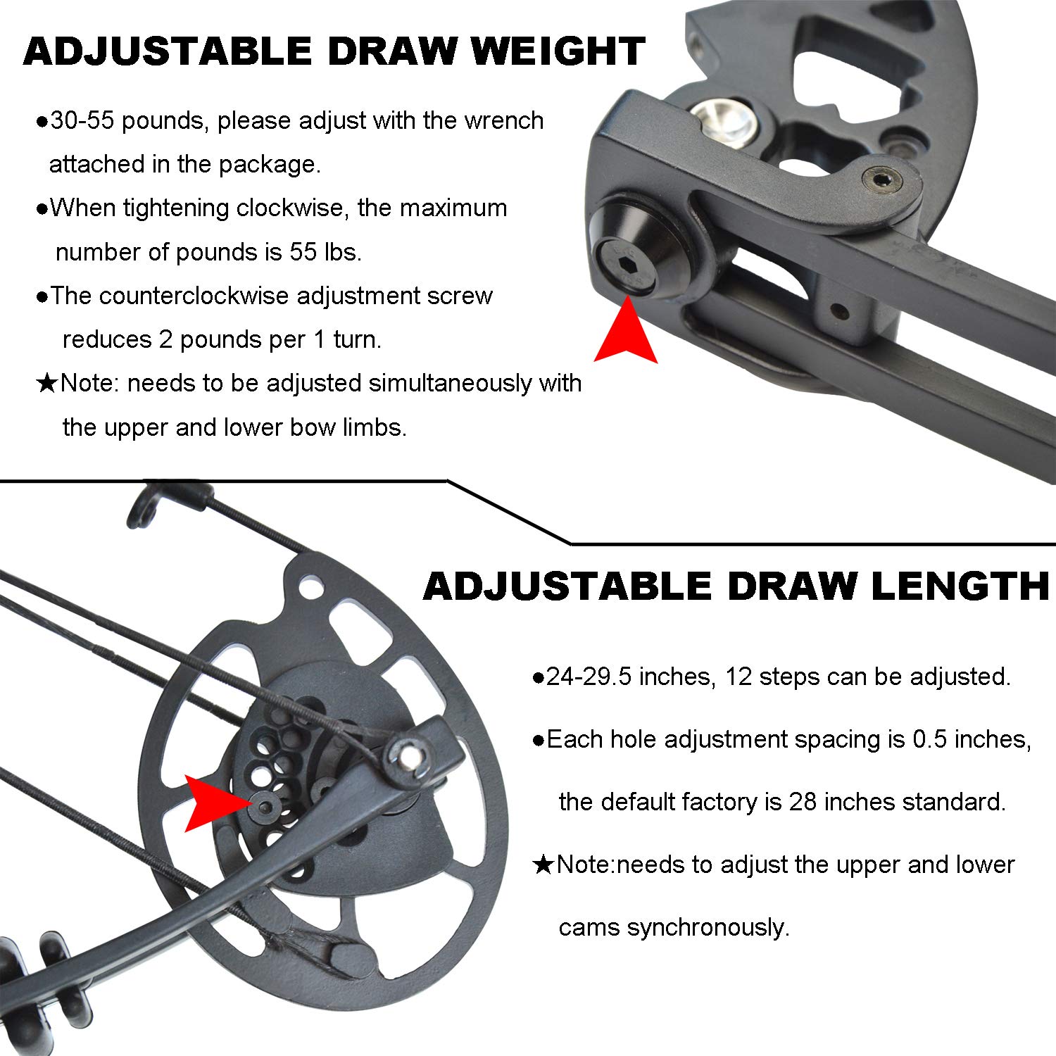 AMEYXGS 30-55 lbs Compound Bow for Hunting & Target Practice | 310 FPS IBO Speed | Adjustable Draw Weight | Left & Right Handed | Perfect for Adults Outdoor Archery & Bowhunting Adventures
