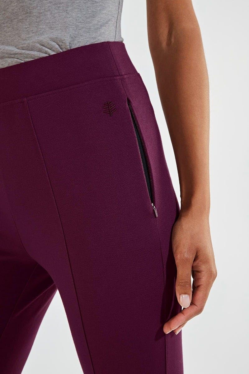Coolibar UPF 50+ Sarsala Cove Sun Protective Leggings for Women - UPF 50+ UV Protection, Moisture-Wicking & Comfortable for Outdoor Activities, Hiking, Yoga & Beach Wear