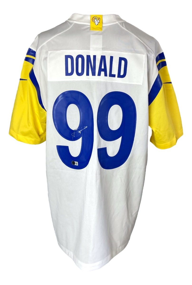 Aaron Donald Autographed Los Angeles Rams White Nike Game Jersey - Limited Edition with COA - Perfect for NFL Fans, Collectors & Sports Memorabilia Enthusiasts