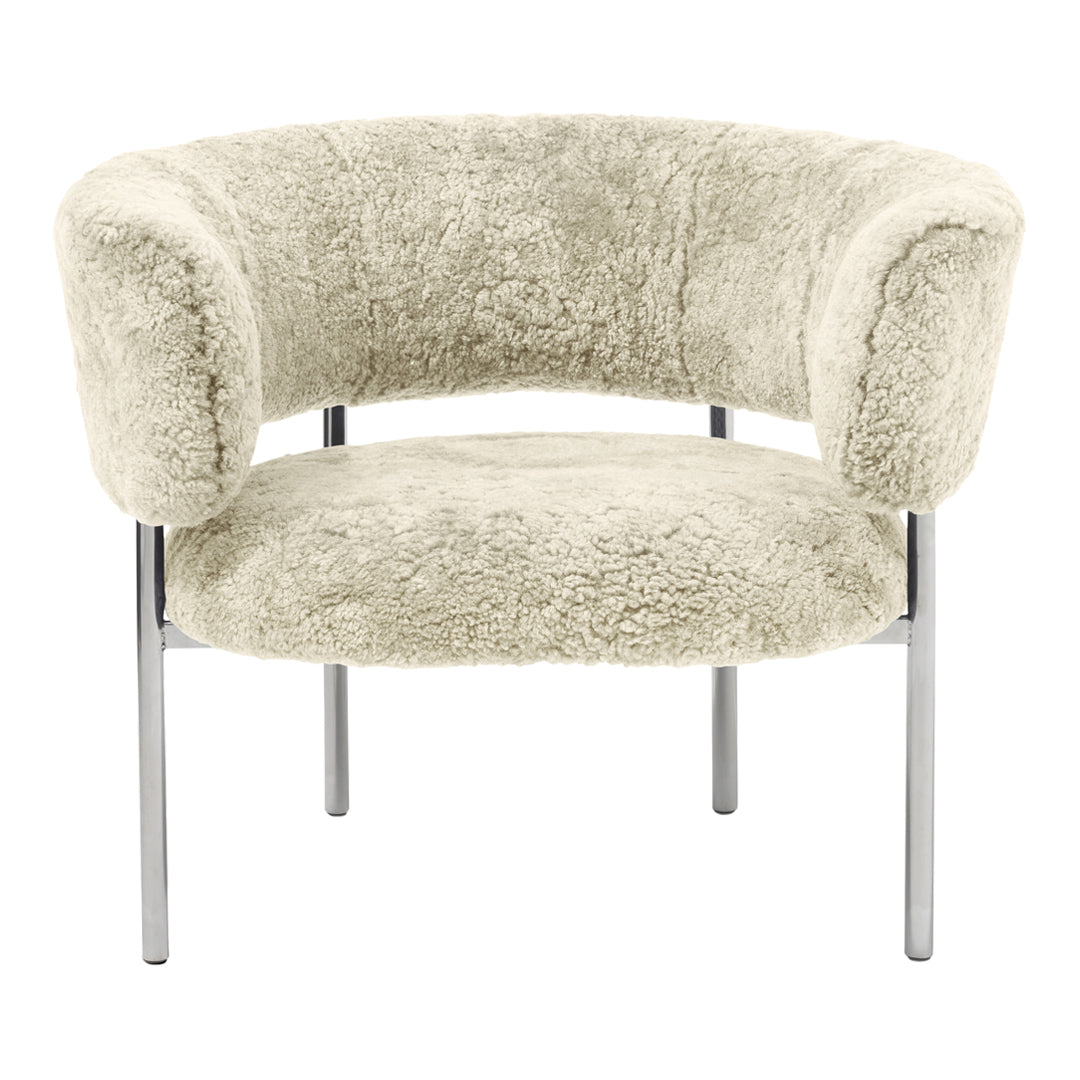 Font Lounge Armchair - Modern Accent Chair for Living Room, Bedroom & Office - Comfortable Upholstered Reading Chair with Soft Fabric - Perfect for Relaxing, Reading & Decorating