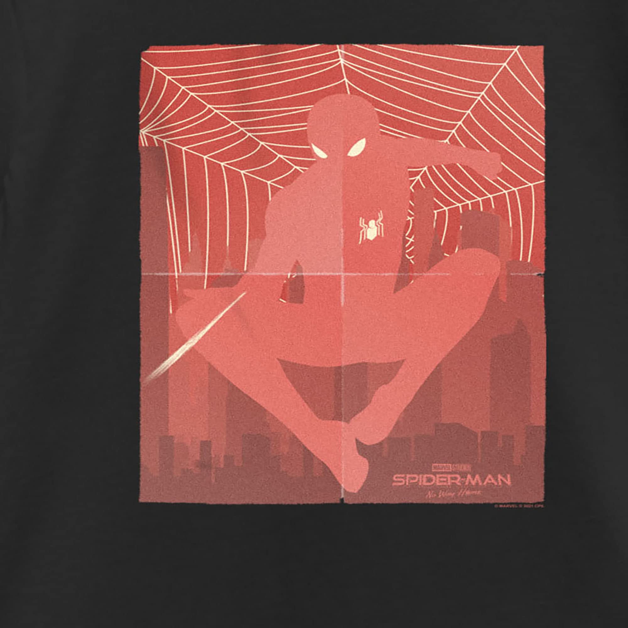 Marvel Spider-Man No Way Home Hero Web Graphic T-Shirt for Girls | Cool Superhero Tee for Cosplay, Gifts & Everyday Wear