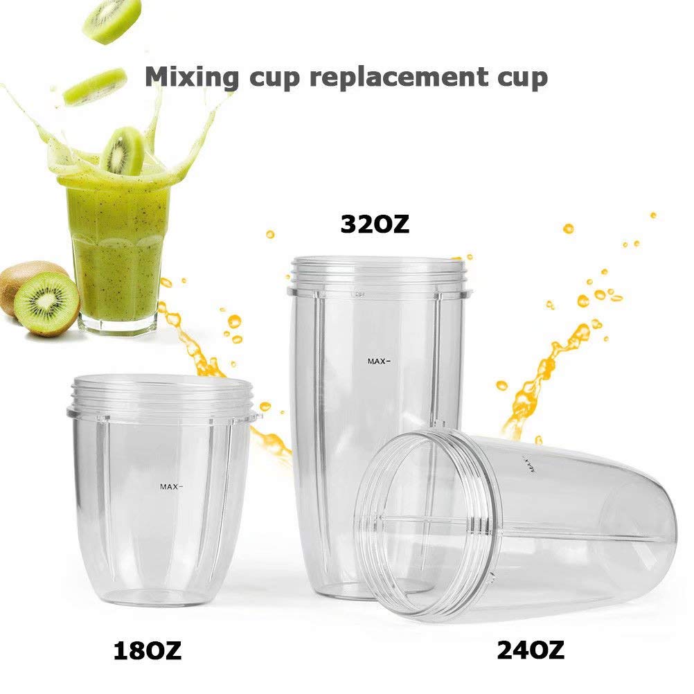 18oz Replacement Cup for Nutribullet Blender 600W/900W/1000W/1200W Series - Durable Blender & Juicer Mixer Accessory - Perfect for Smoothies, Protein Shakes, and Meal Prep