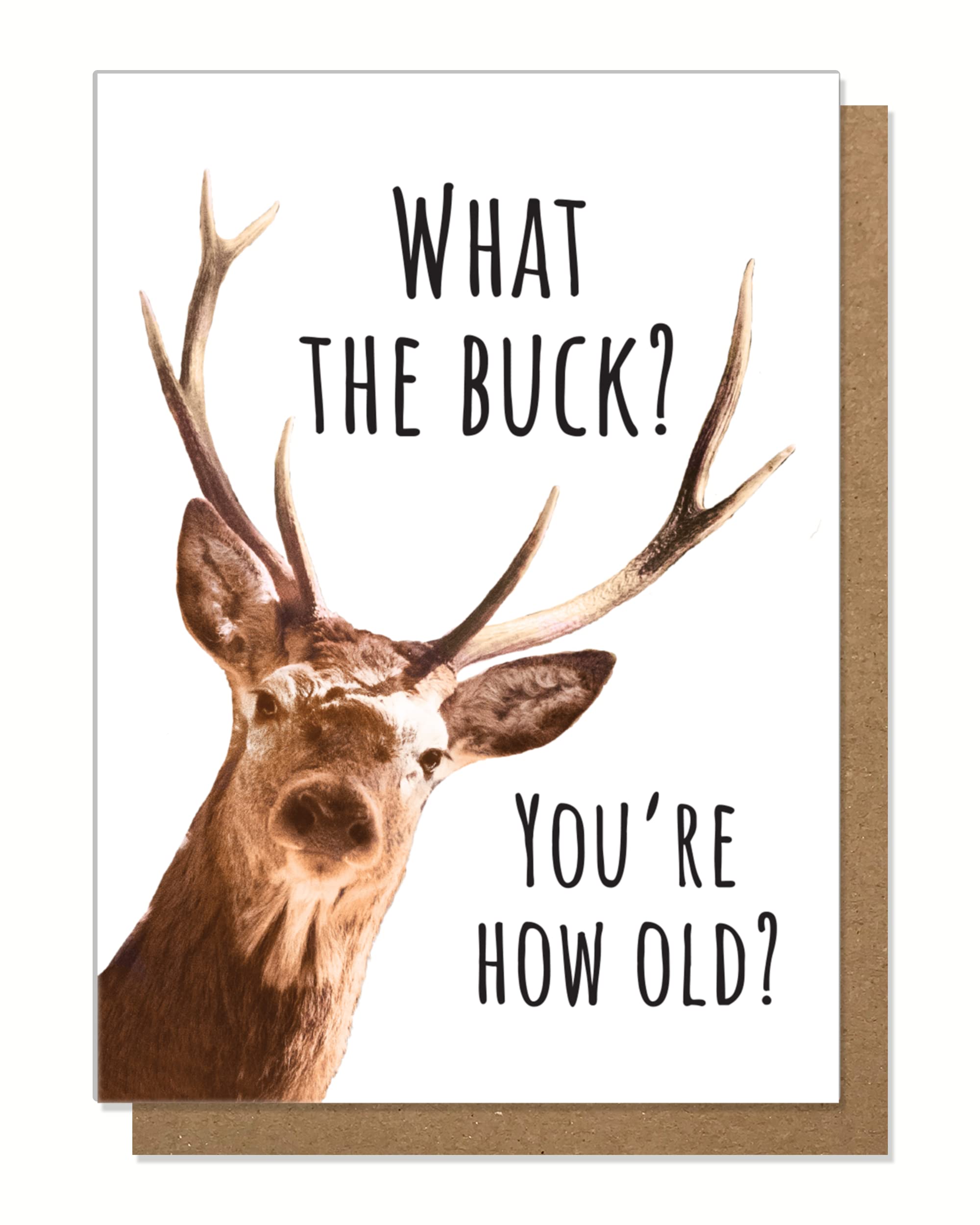 PRESS and POUR Funny Hunting Birthday Card for Outdoorsman - Humorous Getting Old Card for Husband or Boyfriend | Perfect for Hunters, Fishermen & Outdoor Enthusiasts