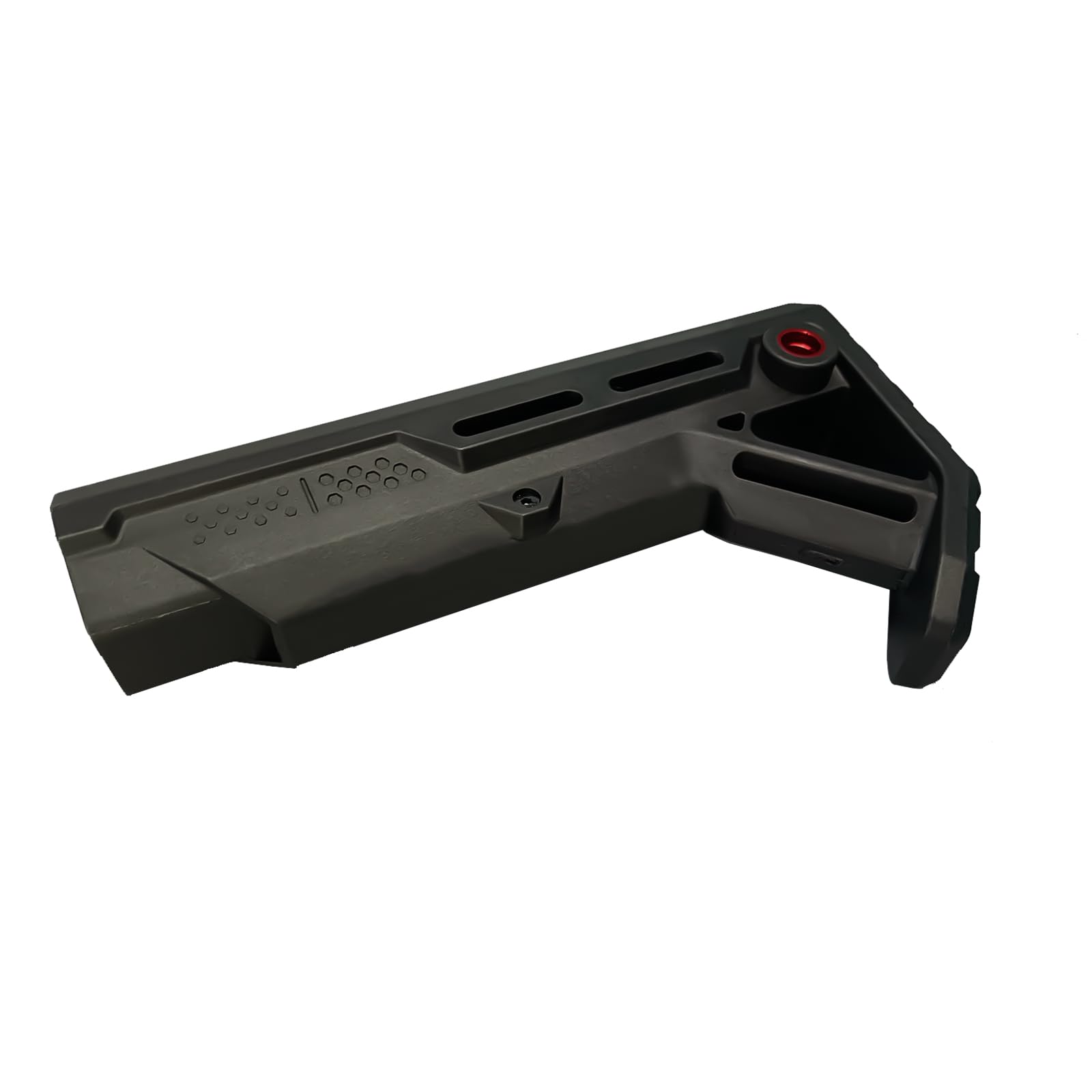 Lightweight Fixed Stock for AR-15 - MOD Red & Black Tactical Rifle Accessory | Perfect for Hunting, Target Shooting & Home Defense