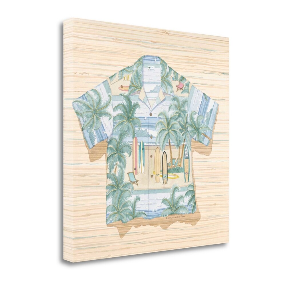 Beached Boards by Evelyn Jenkins Drew - Premium Giclee Print on Gallery Wrap Canvas - Perfect for Beach House Decor, Coastal Living Room Art & Nautical Wall Decor