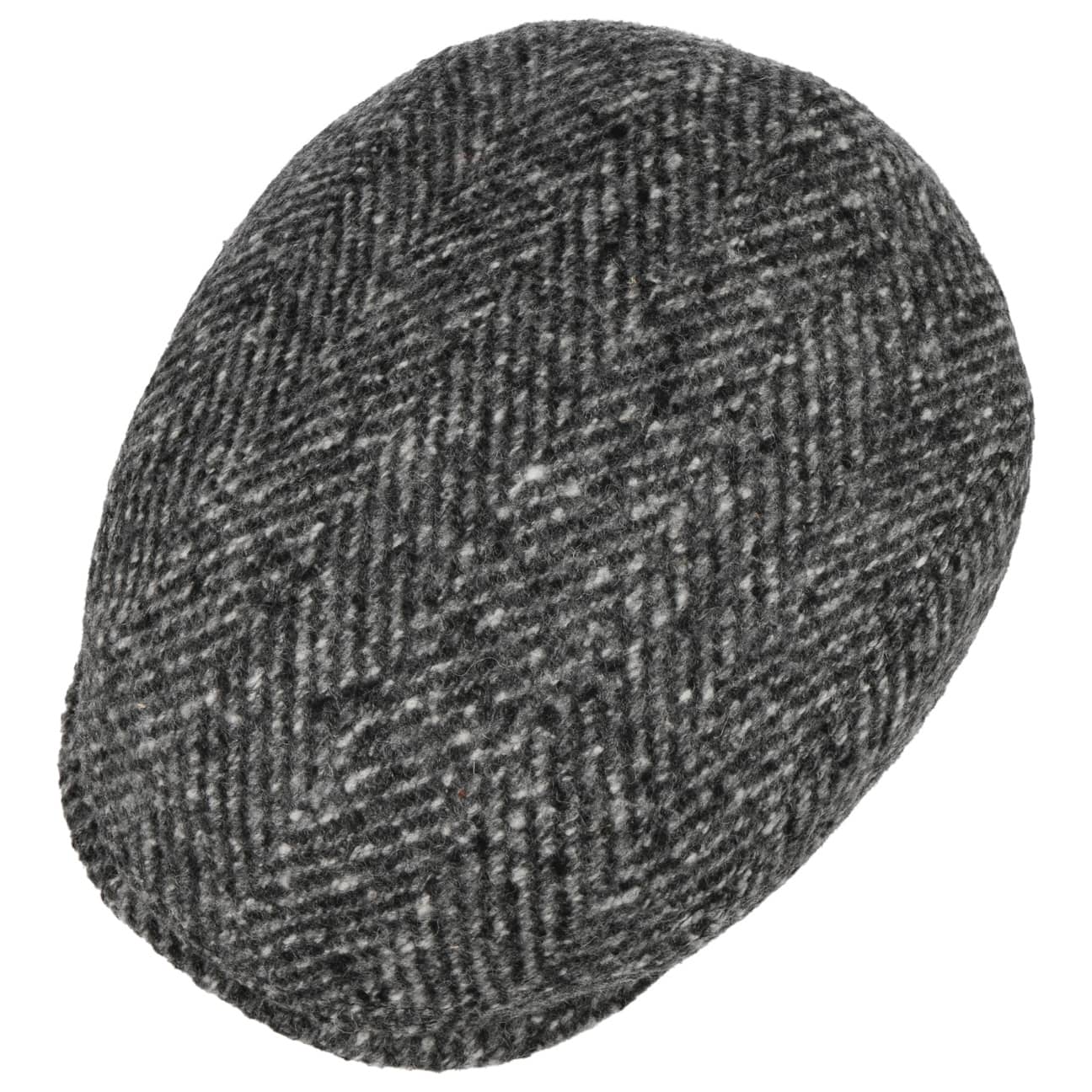 JJ Hats Men's Herringbone Virgin Wool Driver Cap - Classic Vintage Style for Outdoor Activities, Driving, and Casual Wear