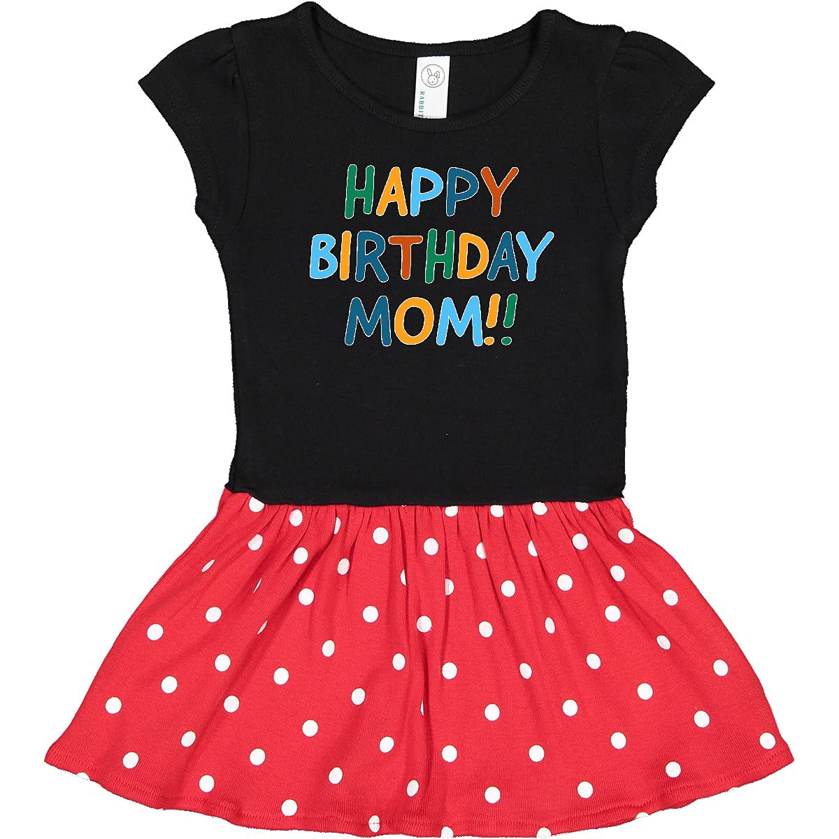 Inktastic Happy Birthday Mom Infant Dress - Cute Baby Girl Outfit for Birthday Party, Family Photos & Special Occasions
