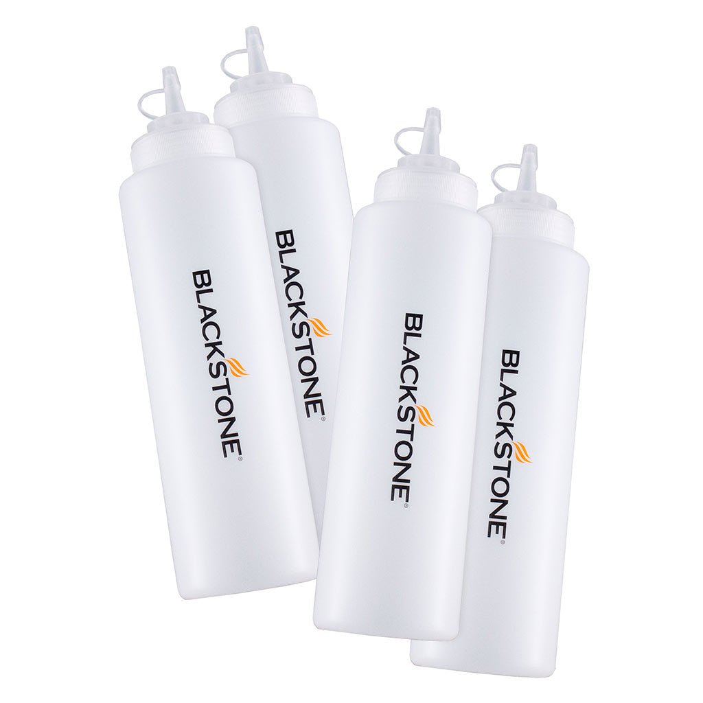 32 oz Squeeze Bottles (4-Pack) - Leak-Proof Condiment Dispensers for Ketchup, Mustard & Sauces - Perfect for Restaurants, BBQs & Home Kitchen Use