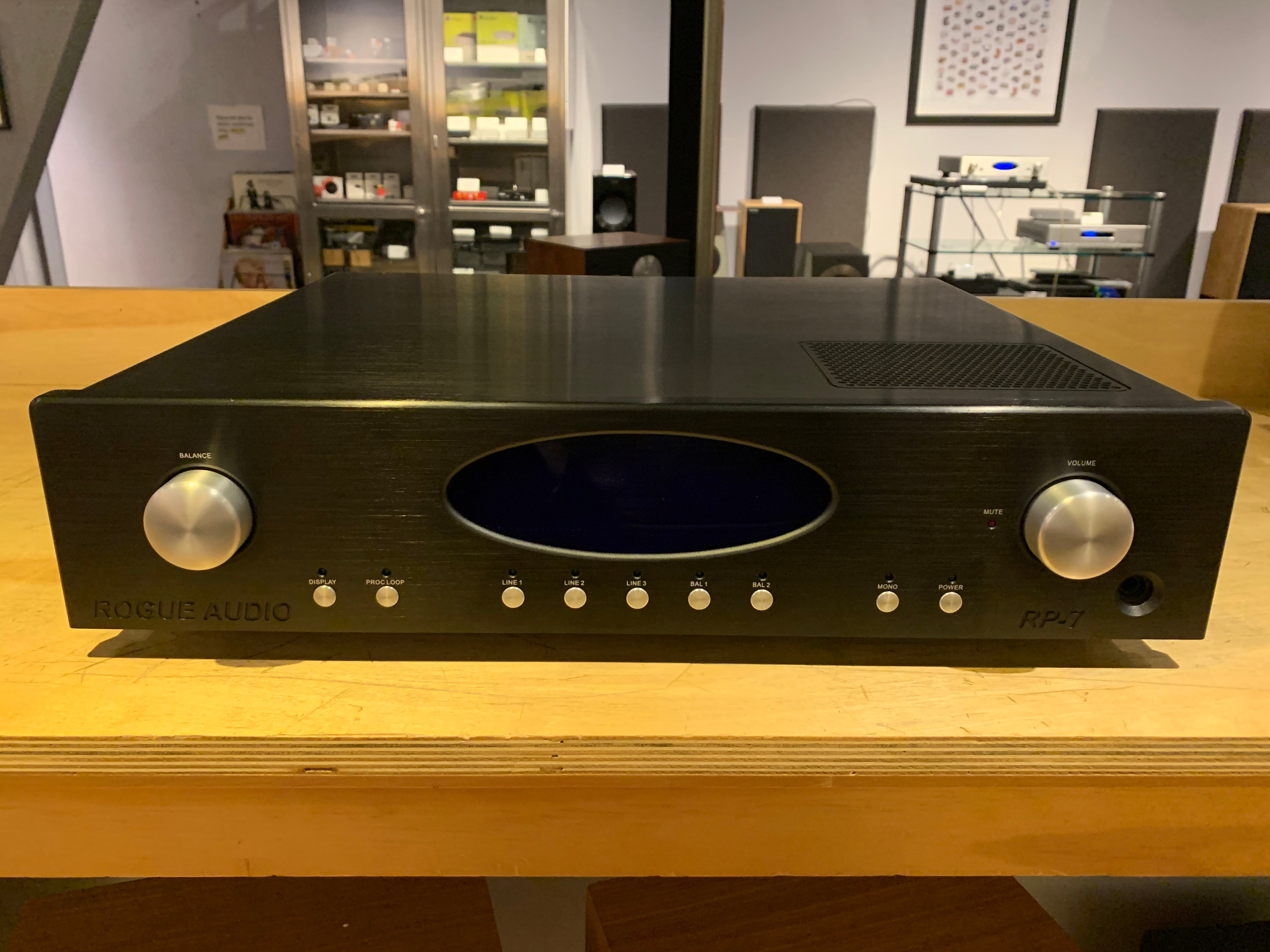 Rogue Audio RP 7 High-End Tube Preamplifier for Audiophiles - Perfect for Home Theater & Music Studio Sound Systems