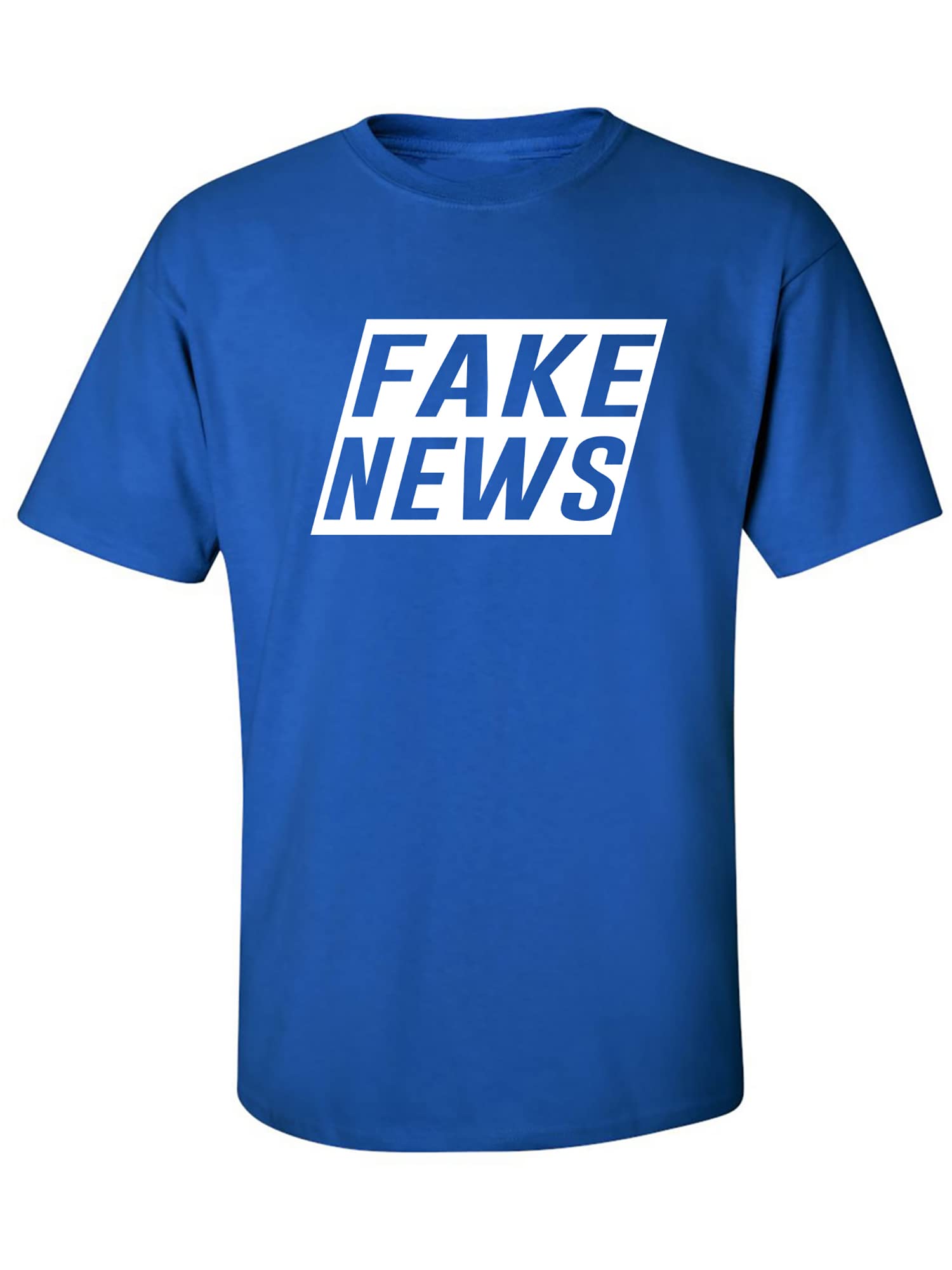 Zerogravitee Fake News Sarcastic Adult Short Sleeve T-Shirt - Funny Political Statement Tee for Parties & Social Events