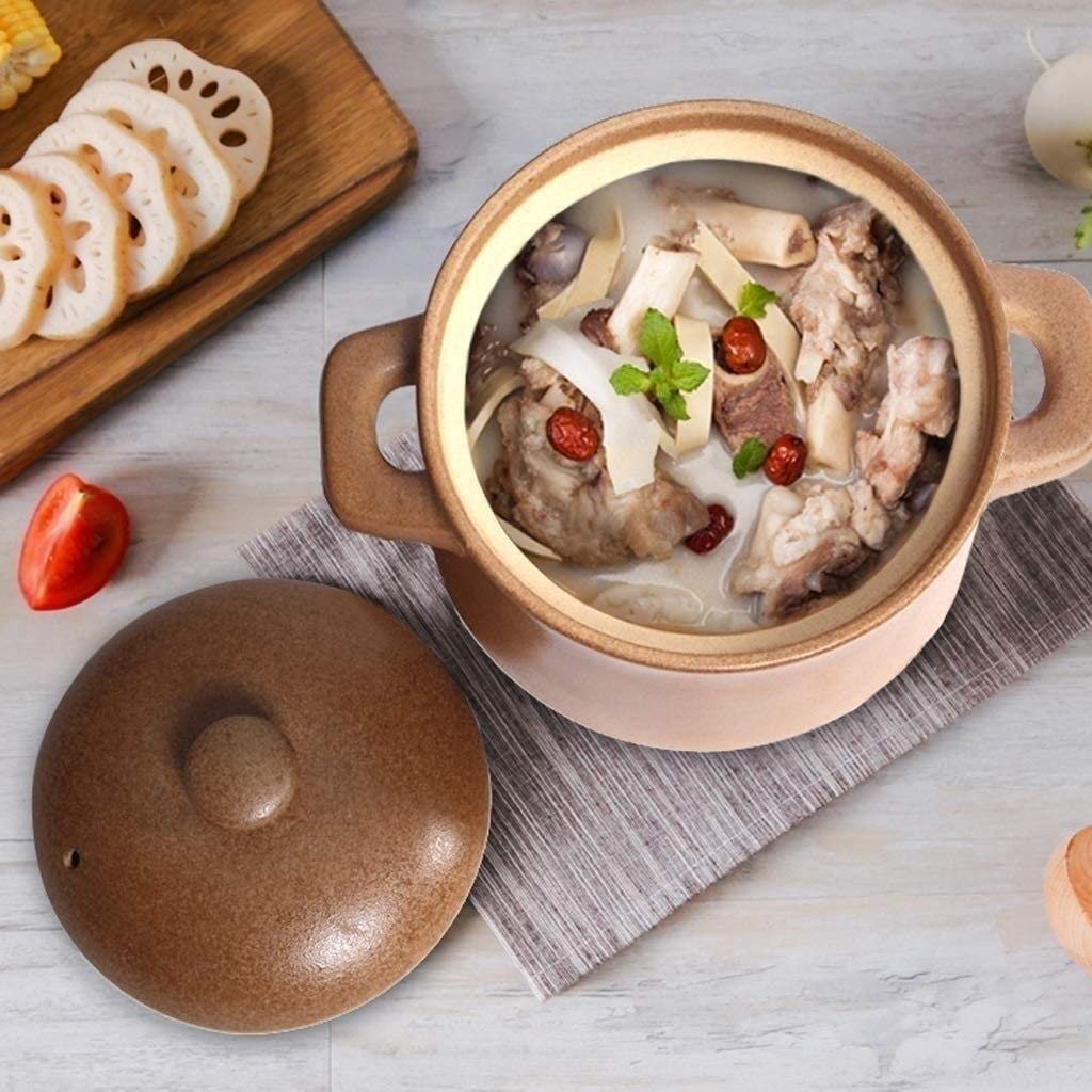 Premium 6.2L Ceramic Slow Cooker Pot - Heavy Duty Casserole Dish, Soup & Stew Pot for Oven & Stovetop - Ideal for Family Meals, Holiday Cooking & Meal Prep (Ceramic Cookware, Kitchen Essentials)