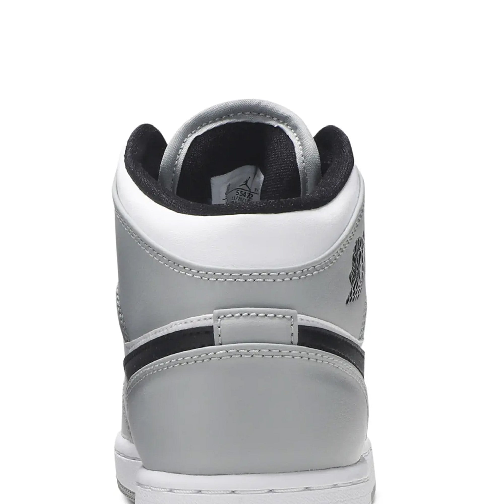Air Jordan 1 Mid 'Smoke Grey' GS Sneakers - Kids' Basketball Shoes for Boys & Girls | Perfect for School, Sports & Casual Wear