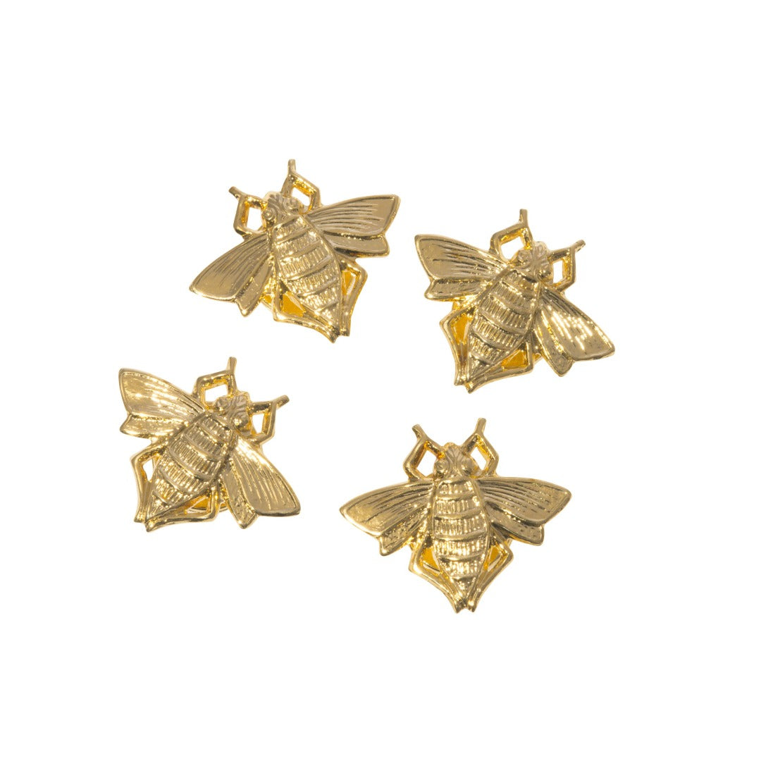 Goldbug Collection Bee Shirt Studs - Elegant Bee-shaped Cufflinks for Men & Women - Perfect for Formal Events, Weddings & Business Attire