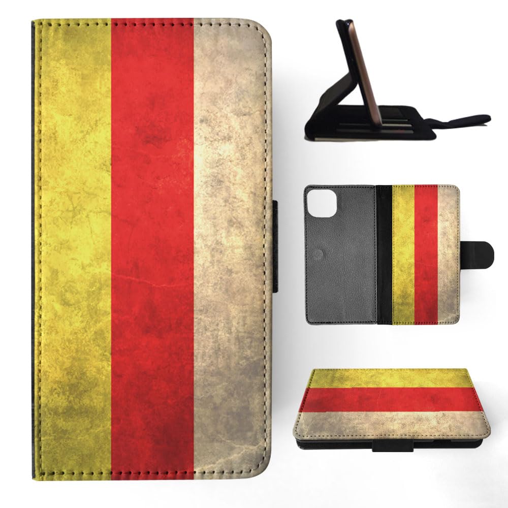 South Ossetia Flag Flip Wallet Phone Case for Apple iPhone 15 Plus - Stylish & Protective Cover for Everyday Use, Travel, and Showcasing National Pride