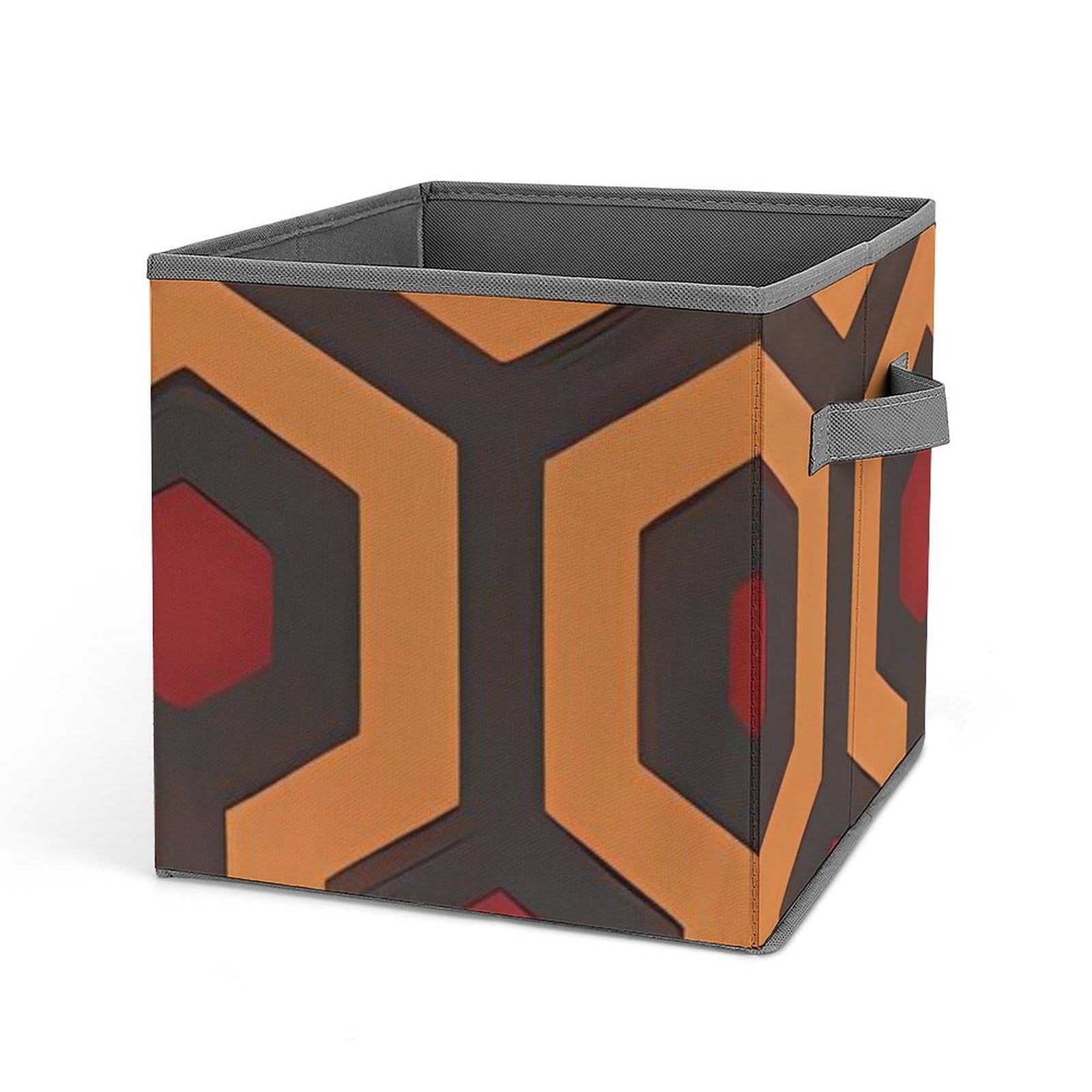 Collapsible Storage Bins with Handles - Printed Shining Overlook Design Organizing Baskets for Home, Office, Closet & Pantry Organization