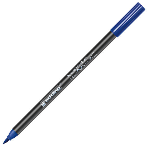 edding 4200 Porcelain Brush Pen - White Paint Marker for Ceramics, Glass & DIY Crafts - Perfect for Pottery, Mugs & Home Decor Projects